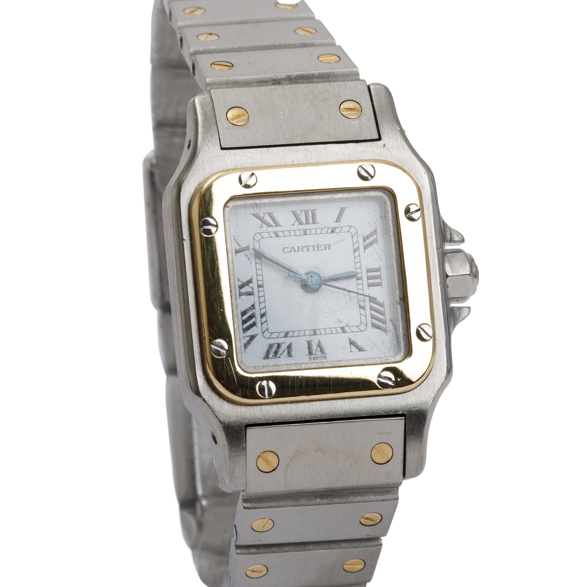 Cartier Stainless Steel & 18k Yellow Gold Santos De Cartier Galbee Automatic Watch