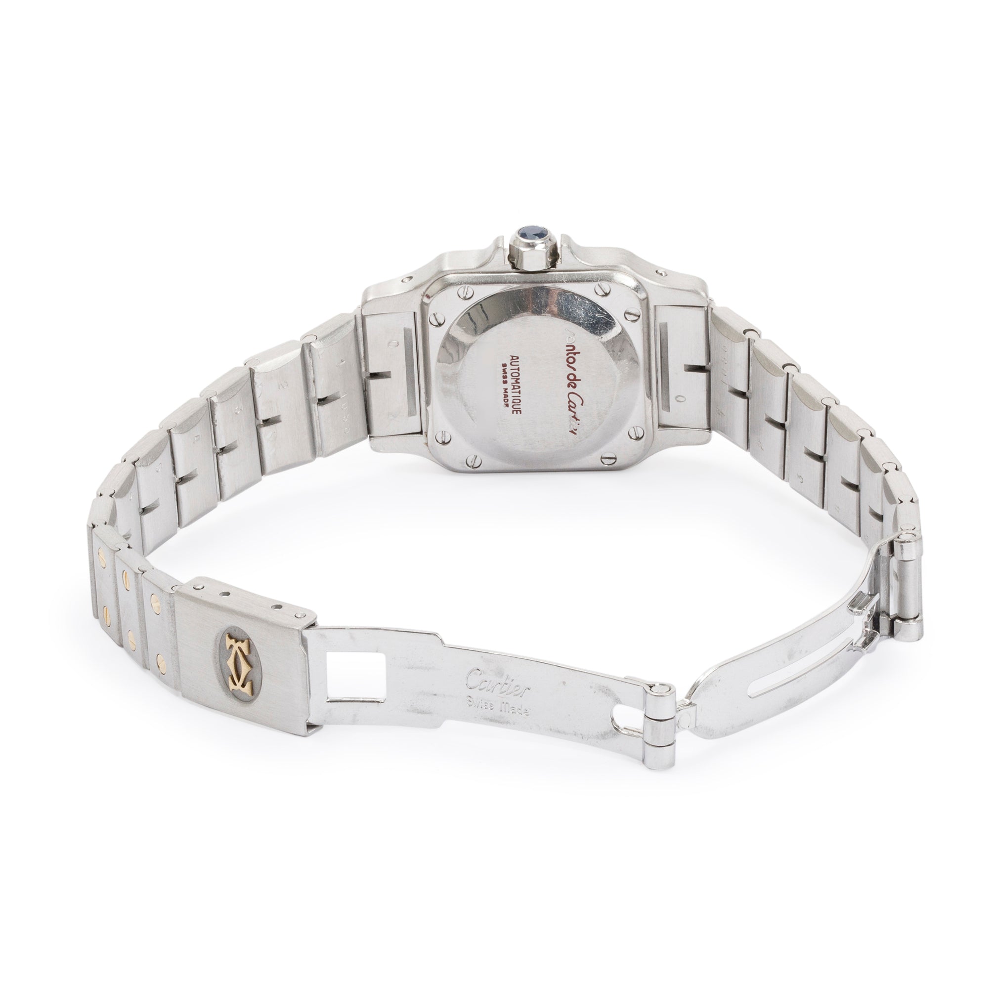 Cartier Stainless Steel & 18k Yellow Gold Santos De Cartier Galbee Automatic Watch