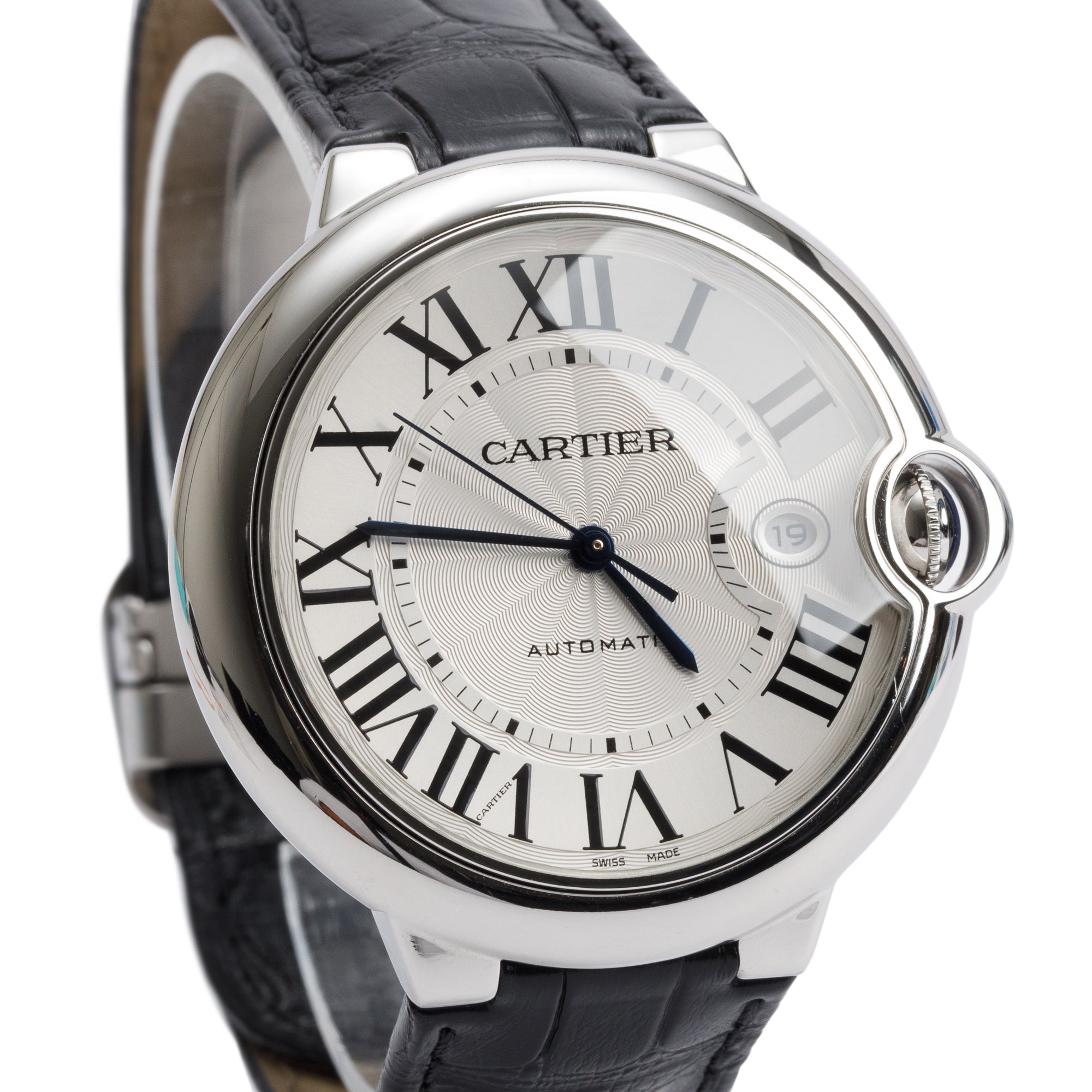 Cartier Stainless Steel Ballon Bleu de Cartier 42MM Automatic Watch 3765 w/ Box