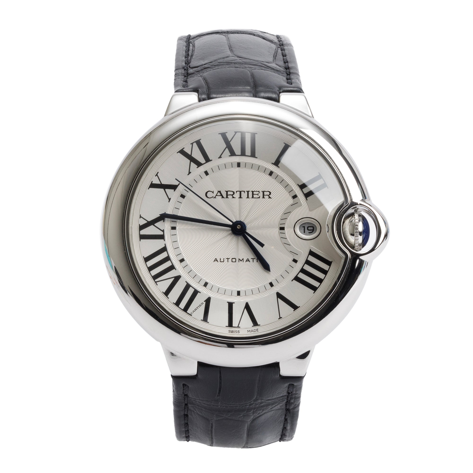Cartier Stainless Steel Ballon Bleu de Cartier 42MM Automatic Watch 3765 w/ Box