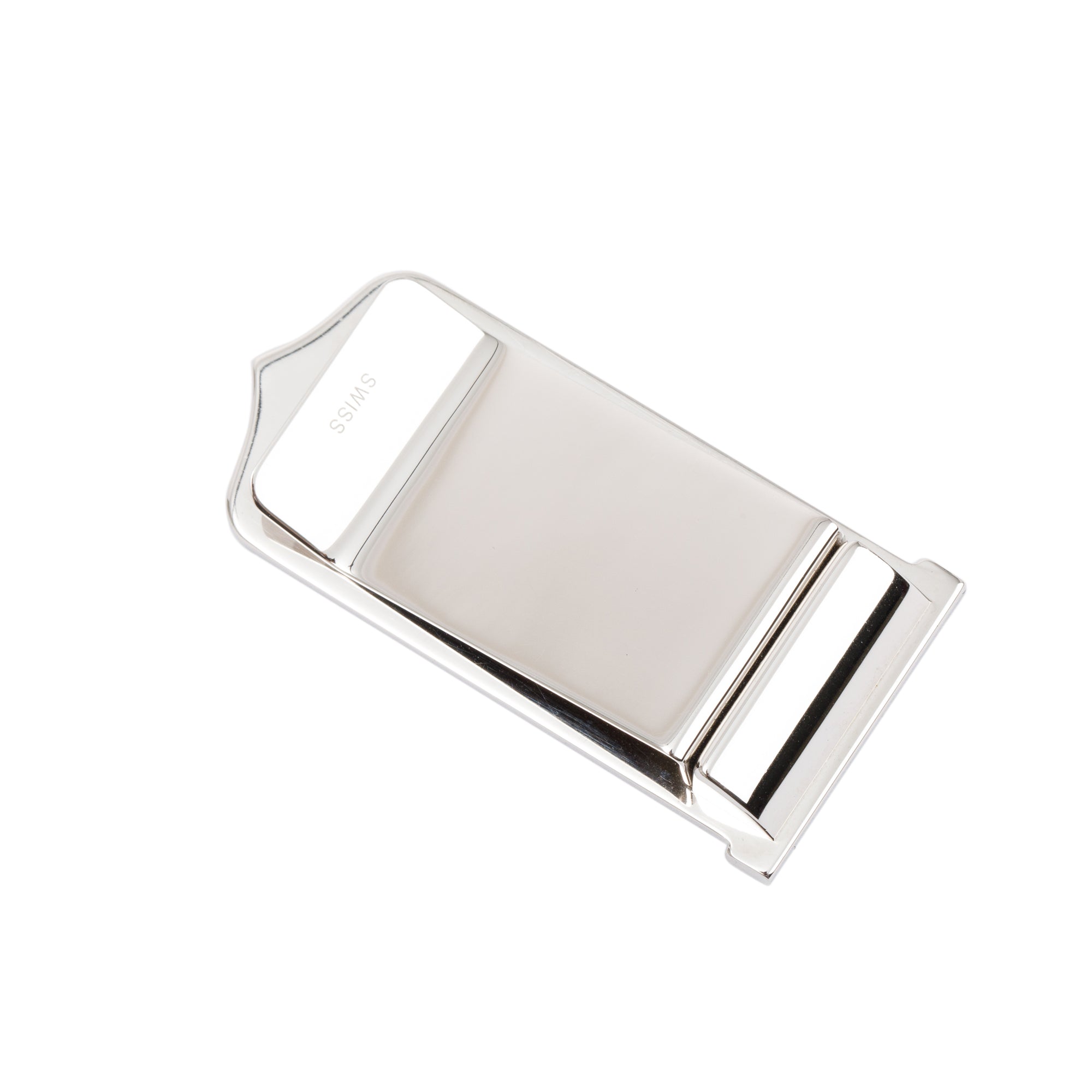 Cartier Stainless Steel Black Lacquer Money Clip w/ Box