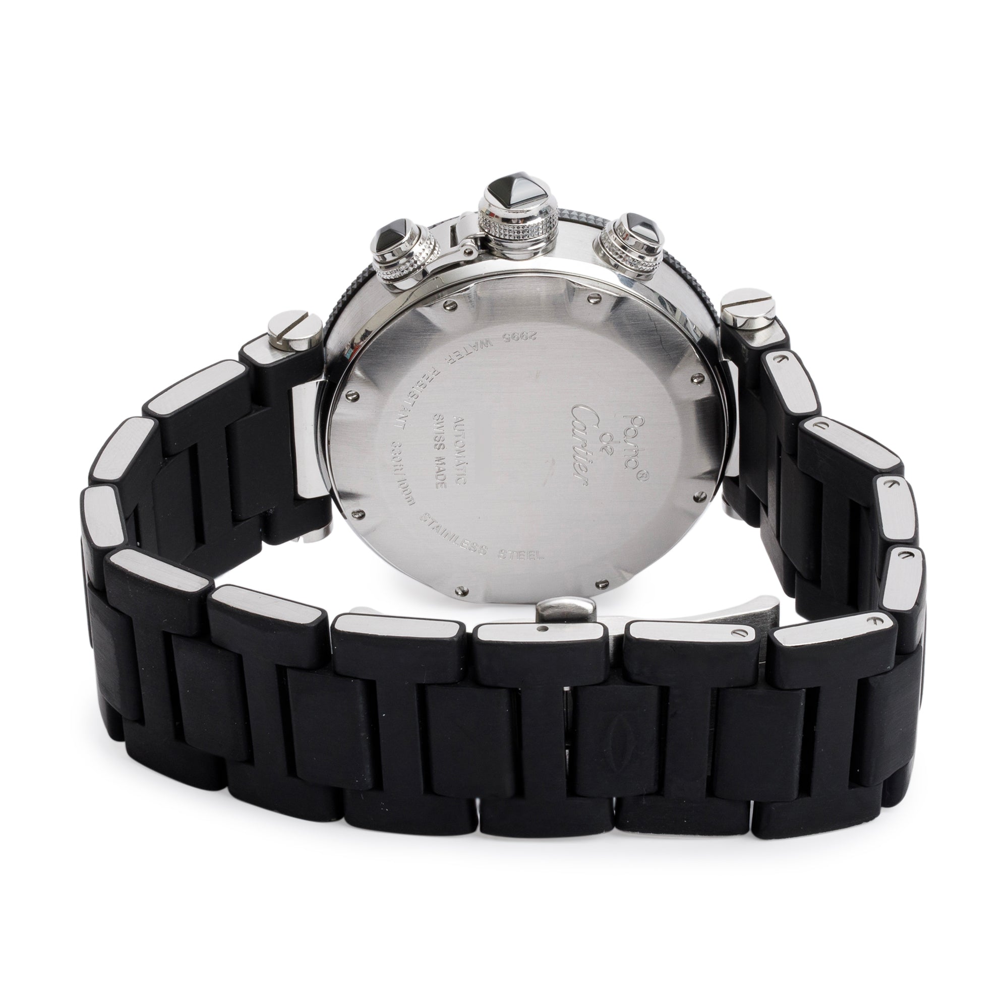 Cartier Stainless Steel Pasha Seatimer 42 MM Chronograph Automatic Watch 2995 w/ Box & Papers