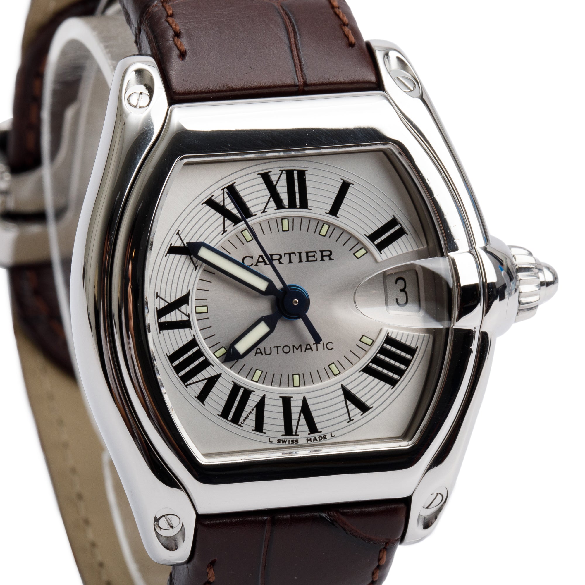 Cartier Stainless Steel Roadster Automatic Watch 2510