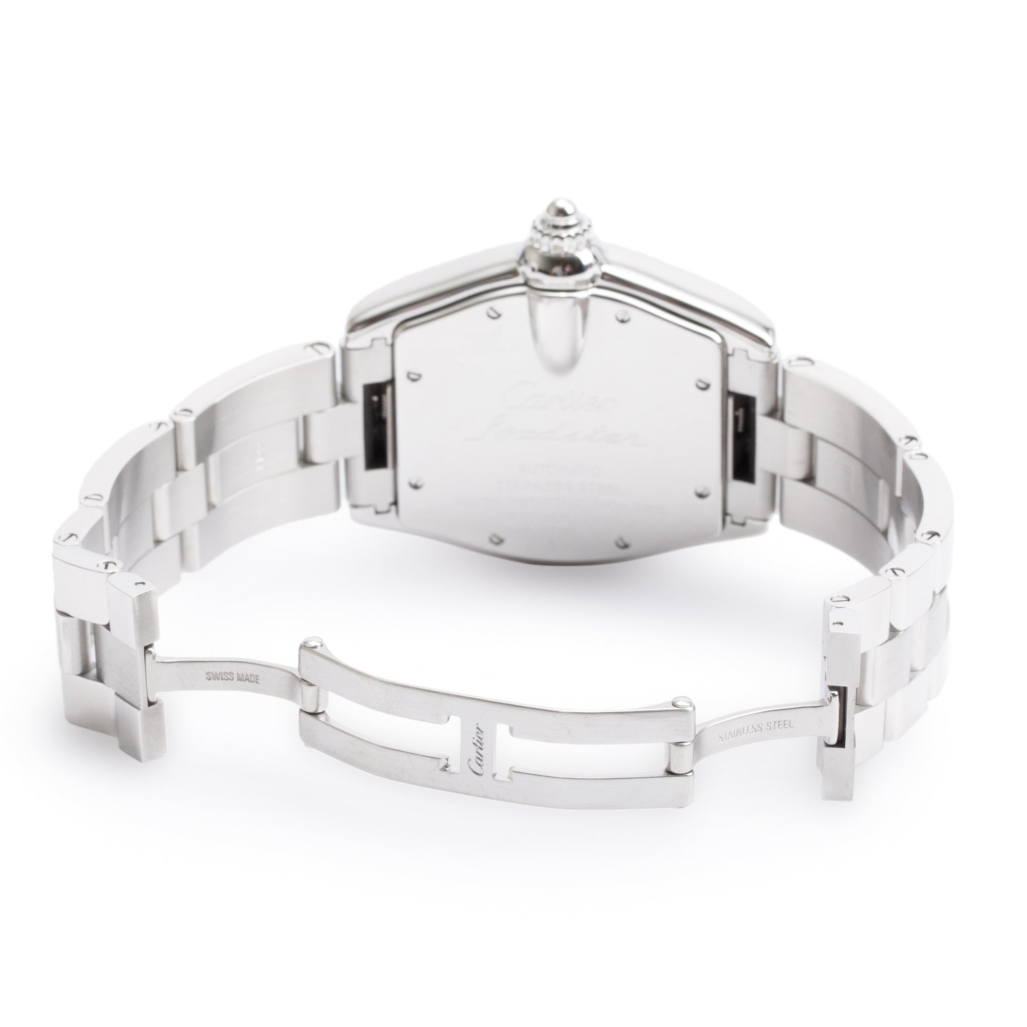 Cartier Stainless Steel Roadster Automatic Watch 2510 w/ Box & Papers
