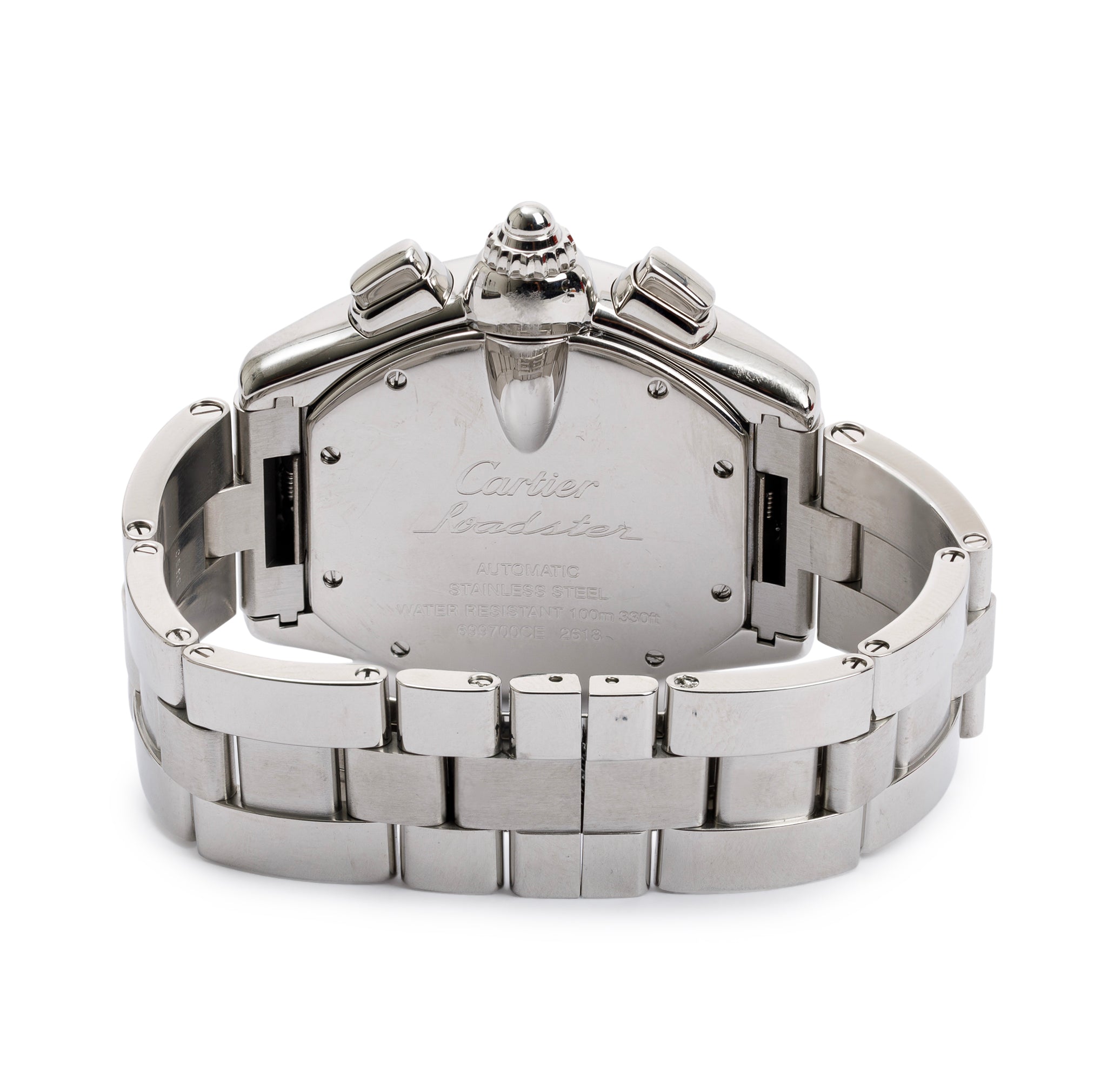 Cartier Stainless Steel Roadster XL Automatic Chronograph Watch w/ Box