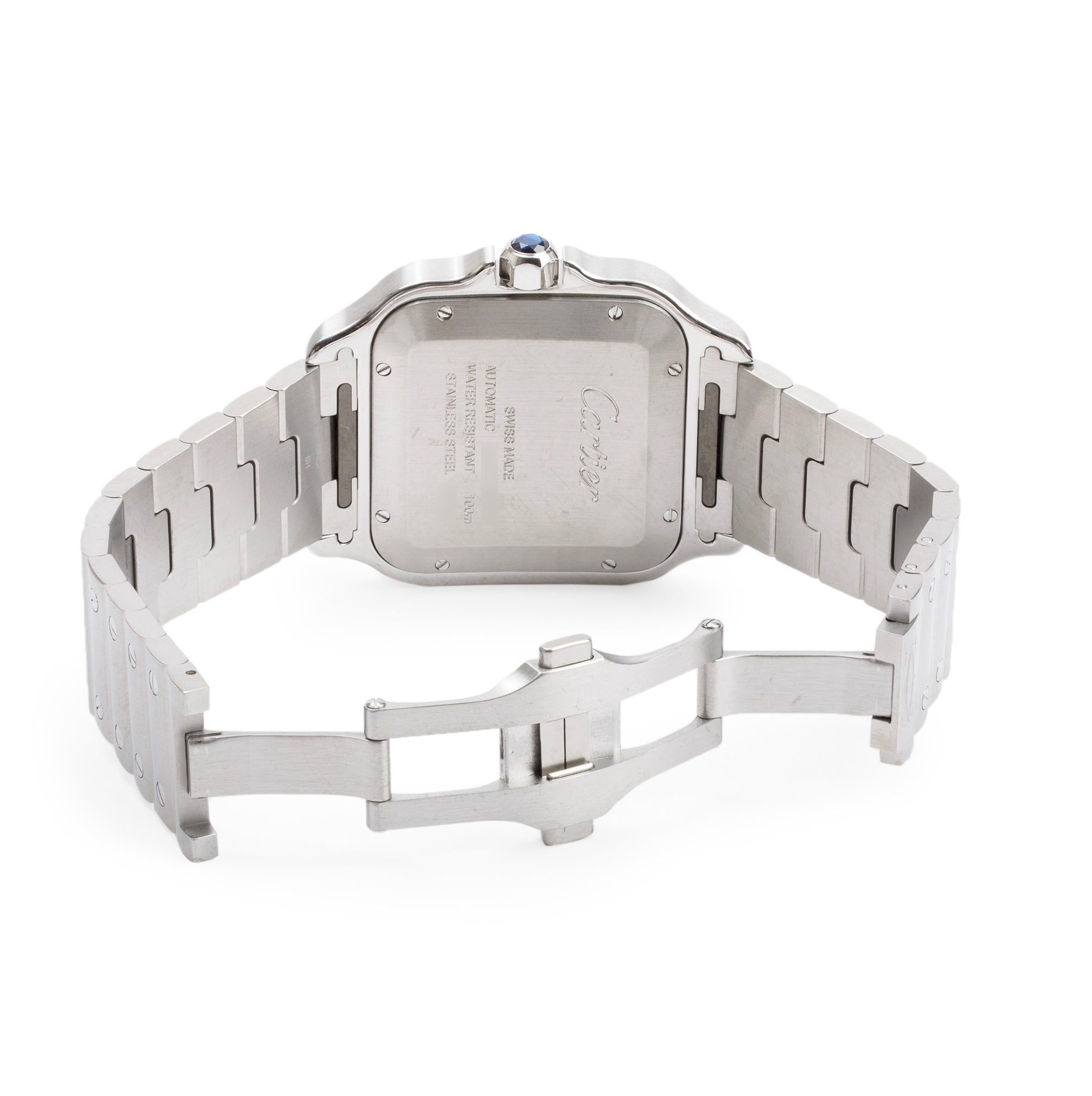 Cartier Stainless Steel Santos de Cartier Automatic Watch, Large Model 4072 w/ Box