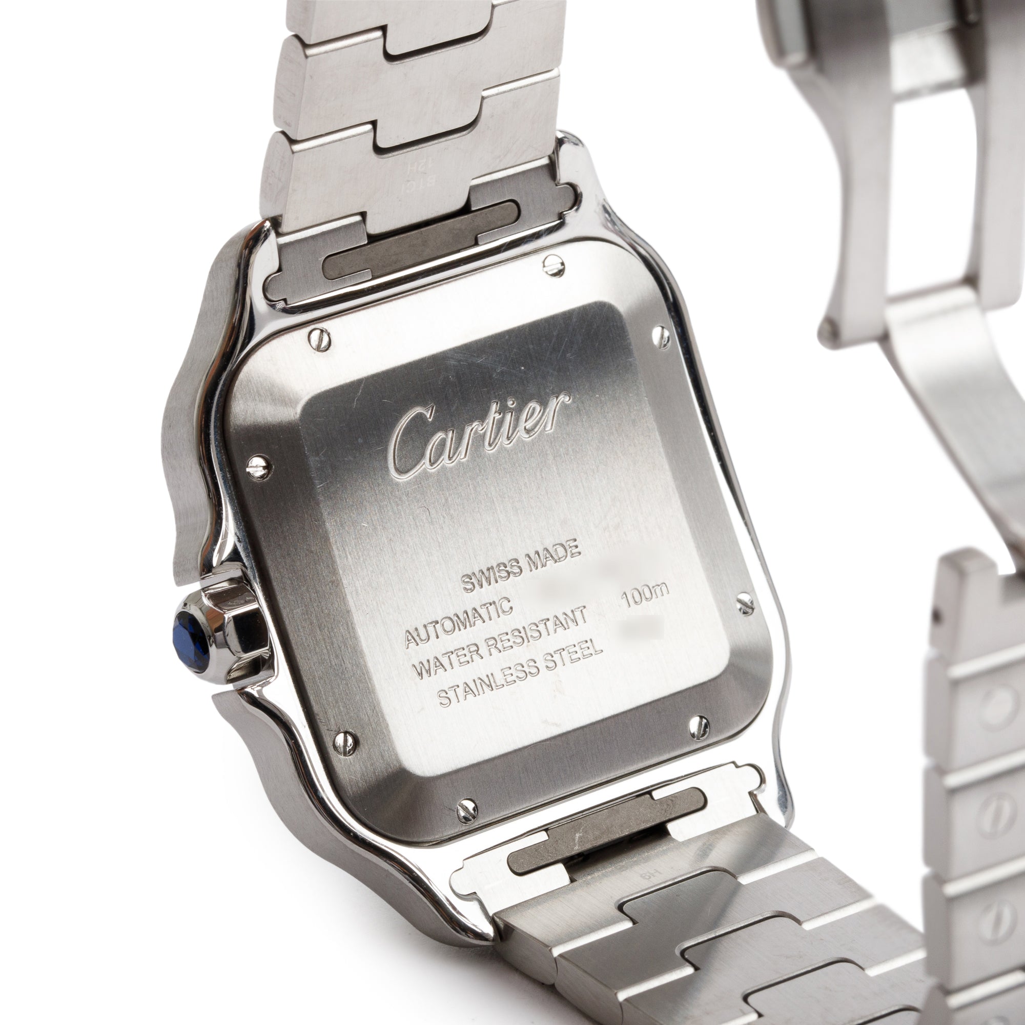 Cartier Stainless Steel Santos de Cartier Automatic Watch, Large Model 4072 w/ Box