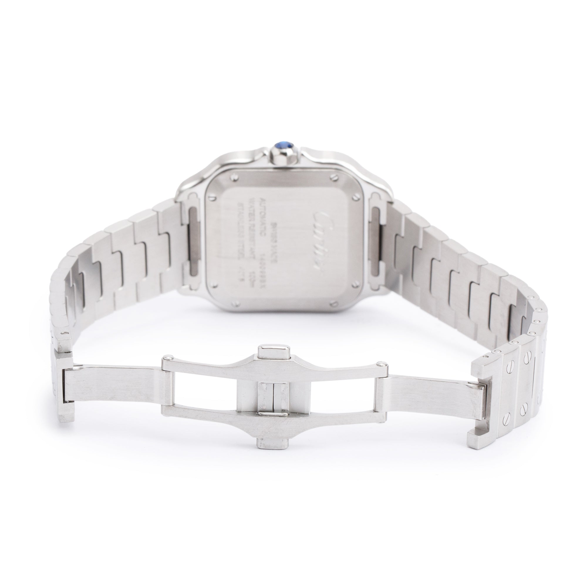 Cartier Stainless Steel Santos de Cartier Automatic Watch, Medium Model 4075 w/ Box & Papers