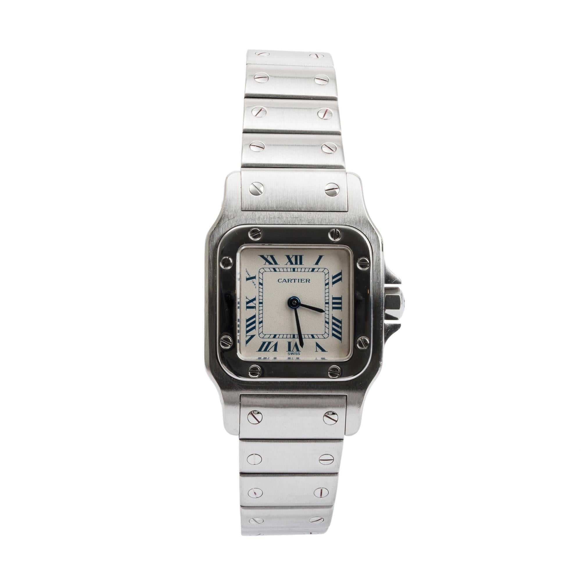 Cartier Stainless Steel Santos de Cartier Galbee Watch
