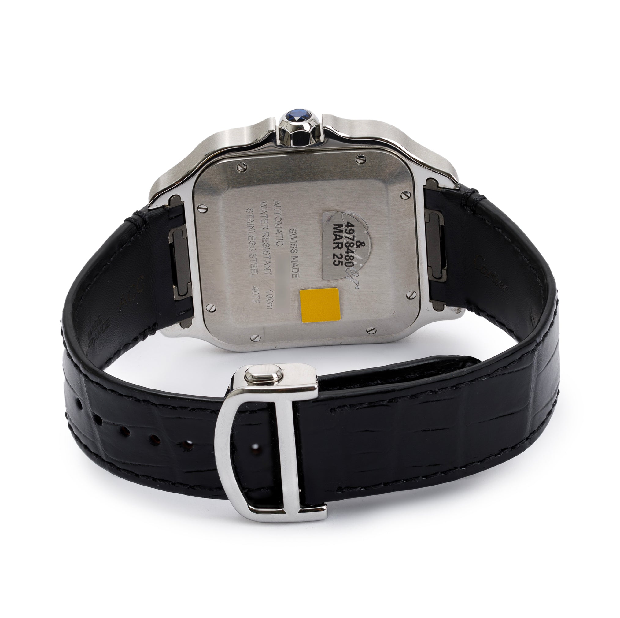 Cartier Stainless Steel Santos de Cartier Watch, Large Model w/ Box, Papers & Extra Straps