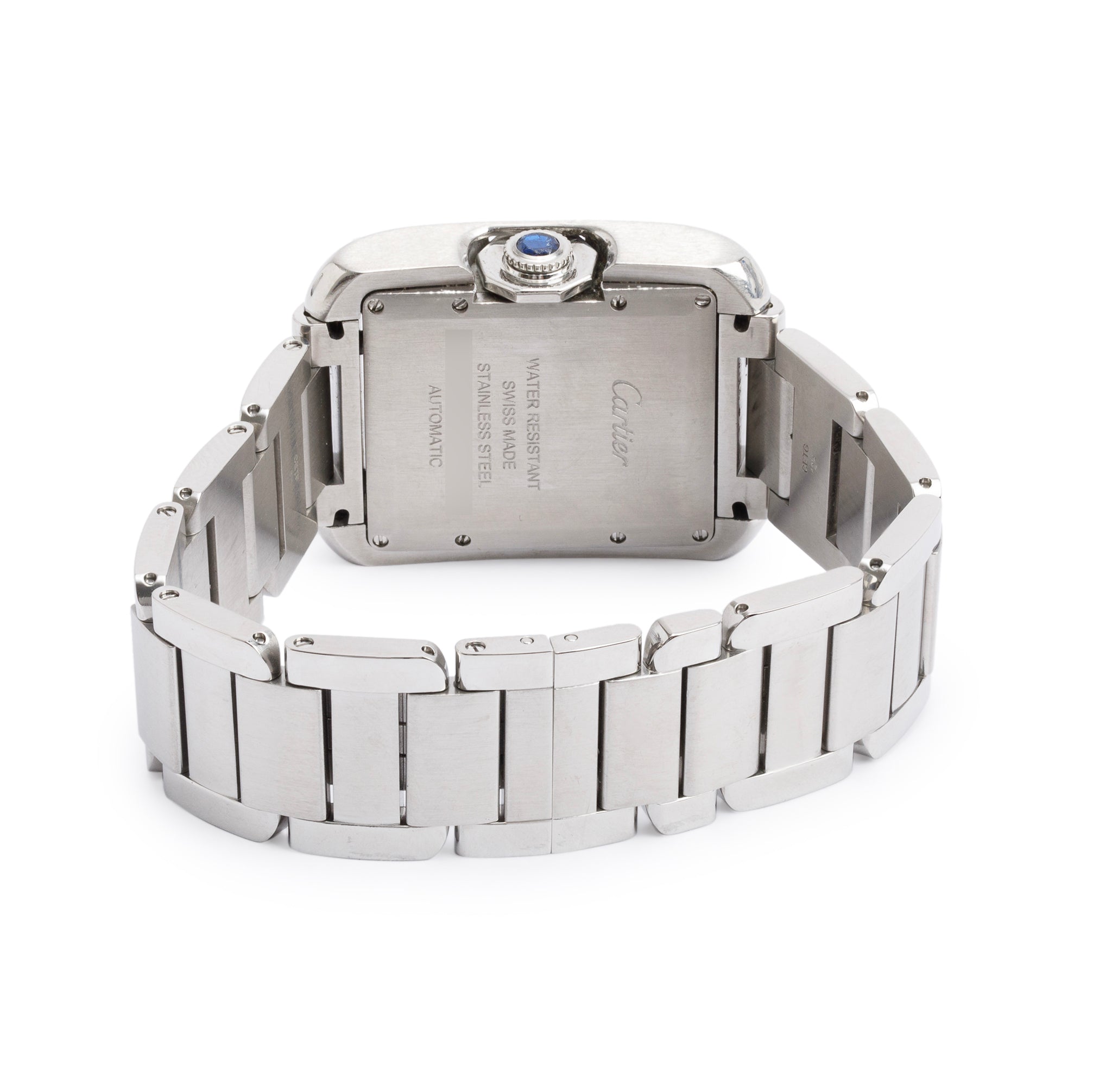 Cartier Stainless Steel Tank Anglaise Automatic Watch, Large Model 3511