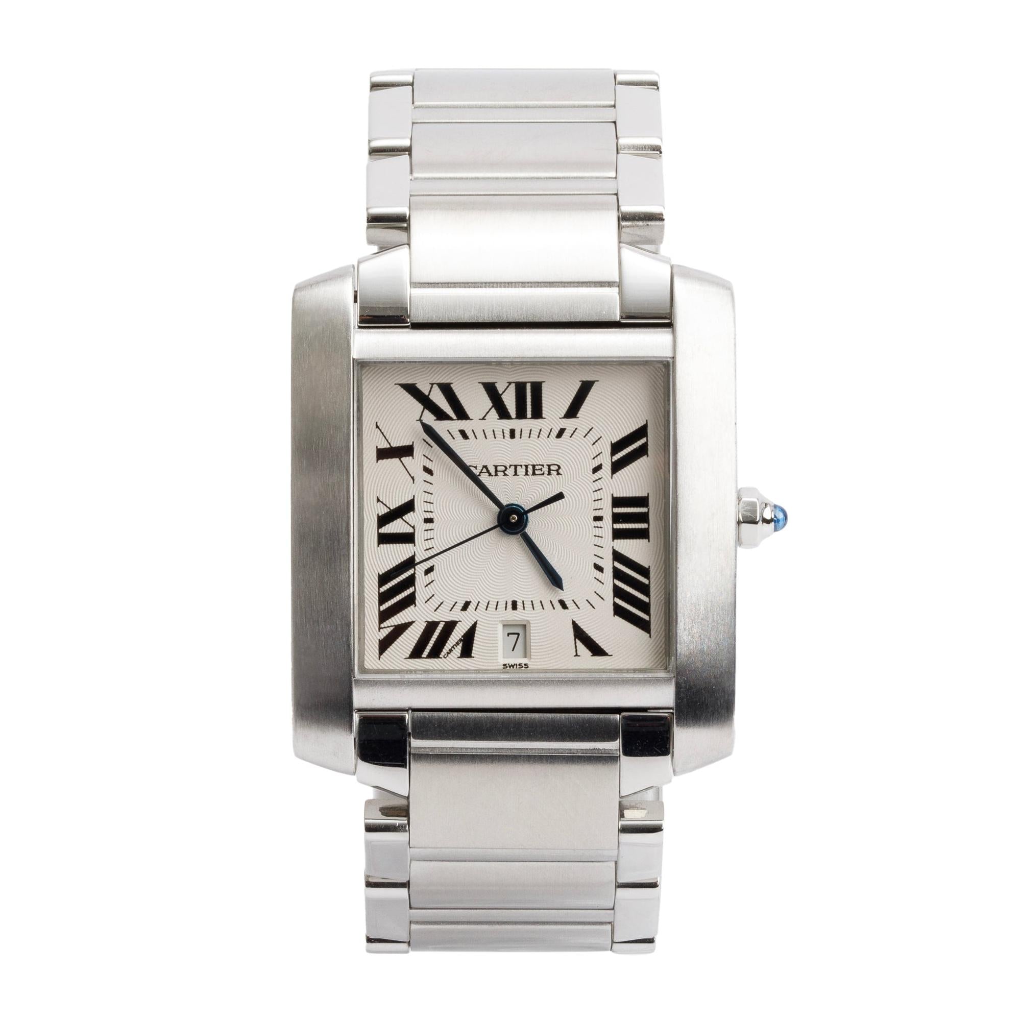 Cartier Stainless Steel Tank Francaise Automatic Watch, Large Model 2302