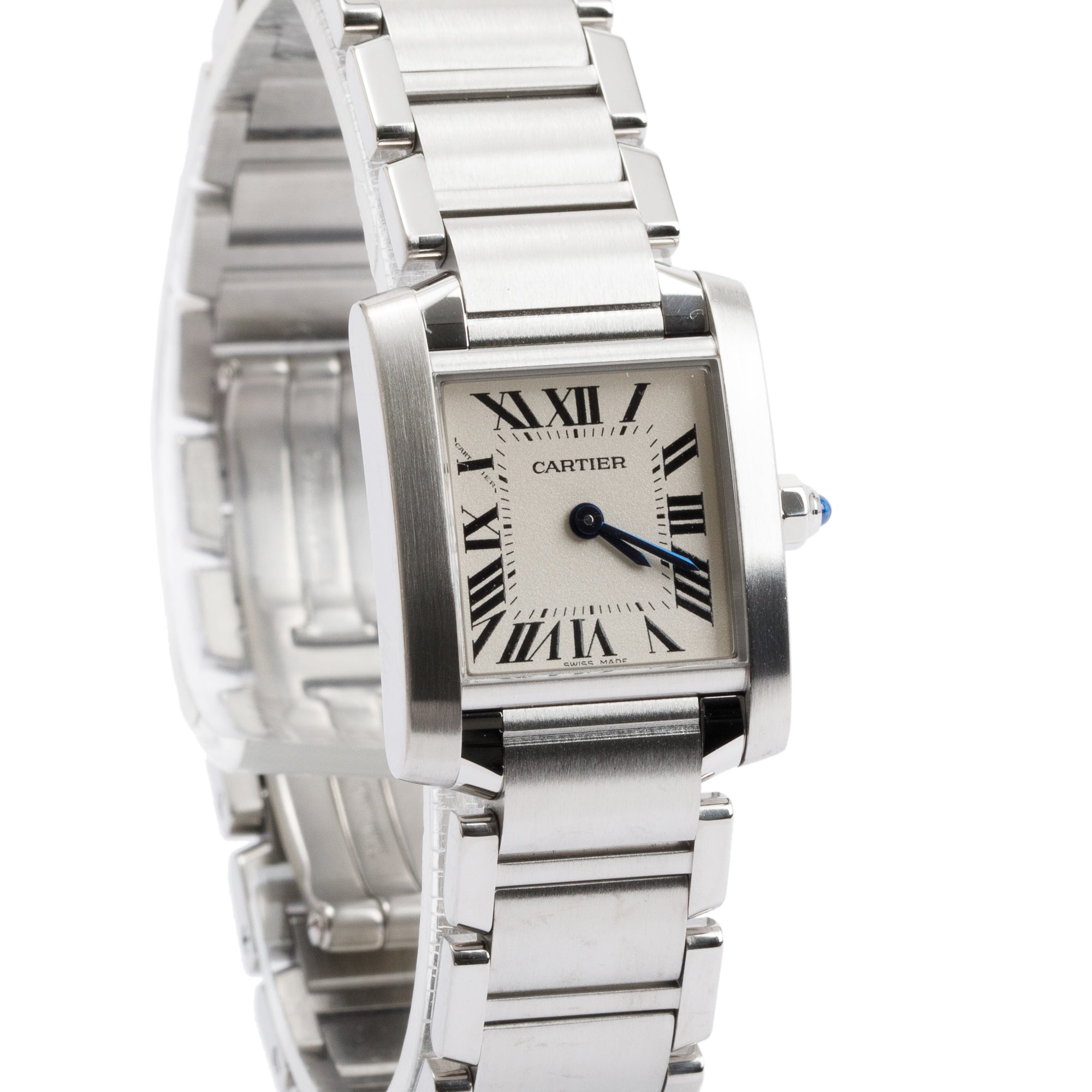 Cartier Stainless Steel Tank Francaise Watch, Small Model w/ Box & Papers