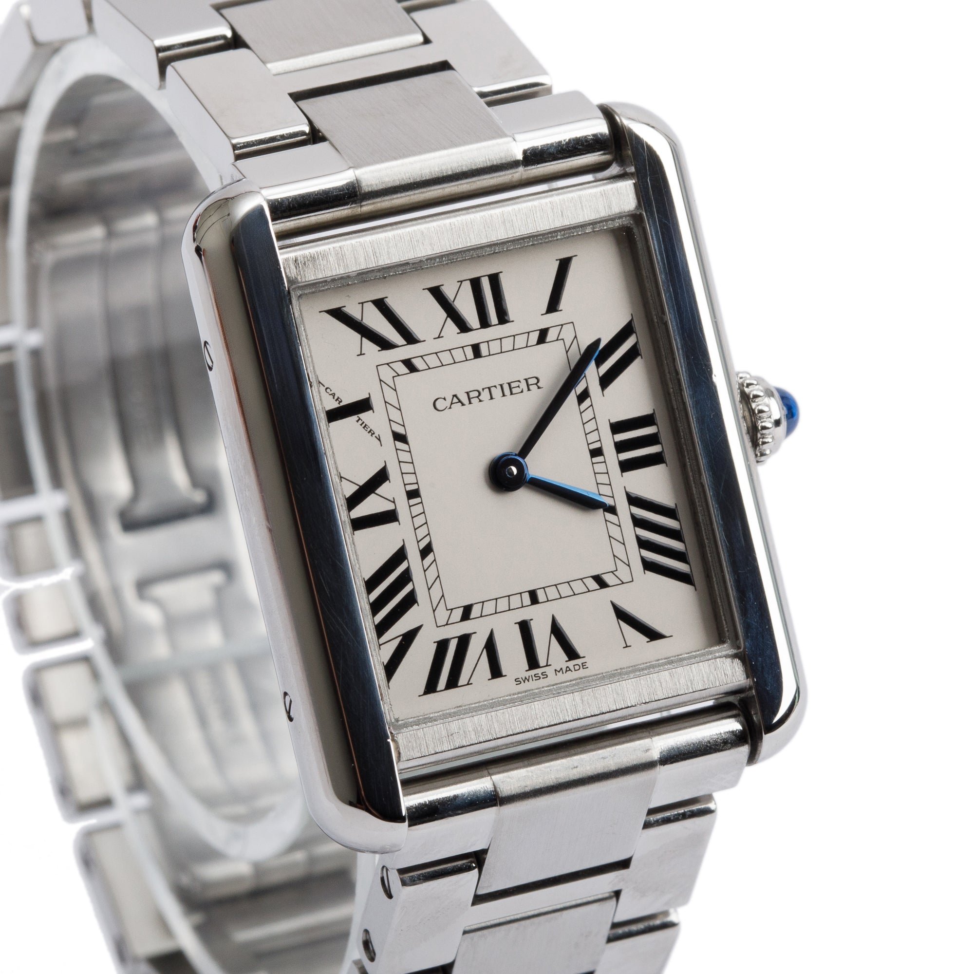 Cartier Stainless Steel Tank Solo 24 MM Watch, Small Model w/ Box