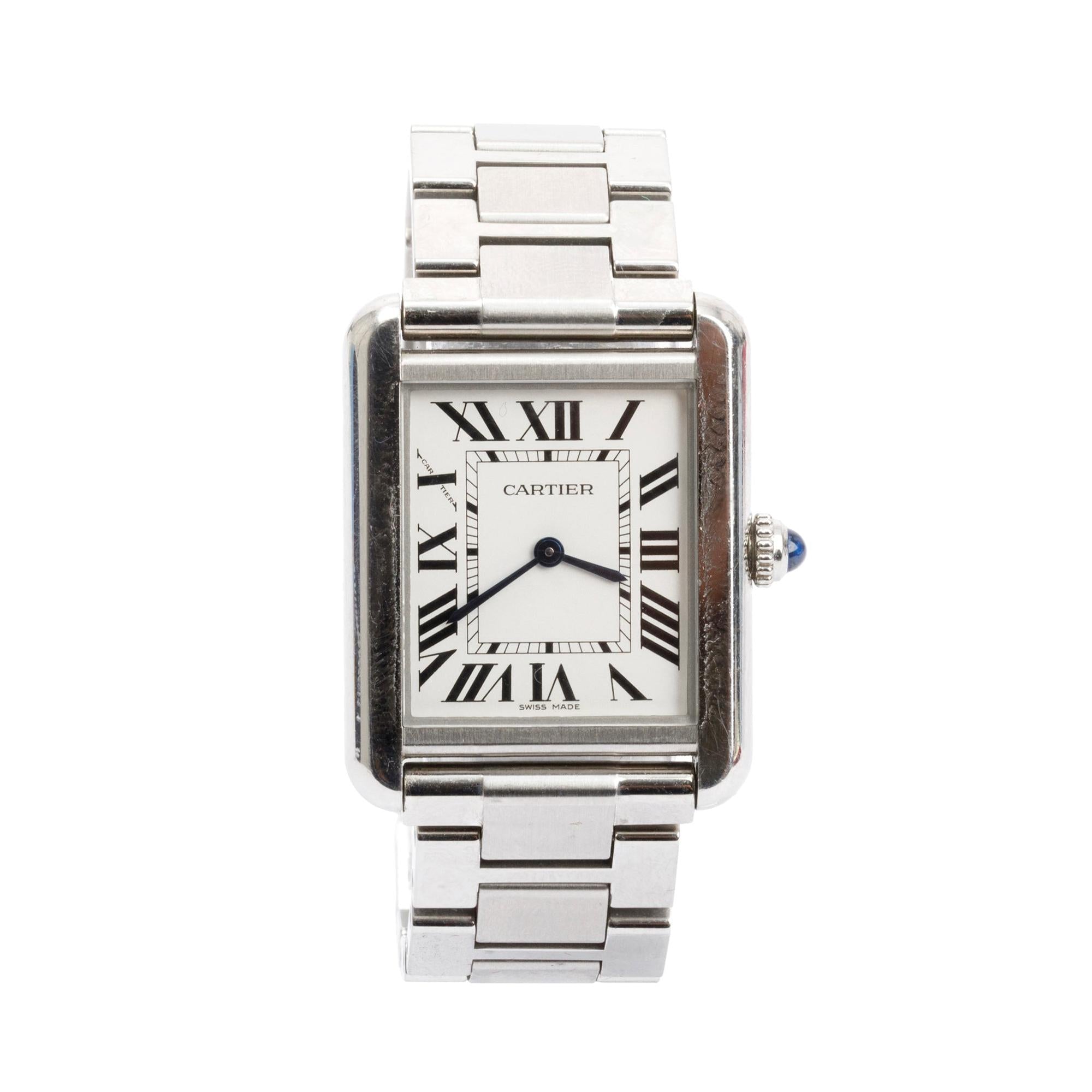 Cartier Stainless Steel Tank Solo 24 MM Watch