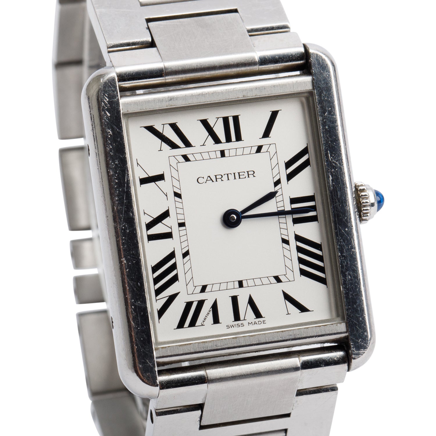 Cartier Stainless Steel Tank Solo Quartz Watch, Large Model 3169