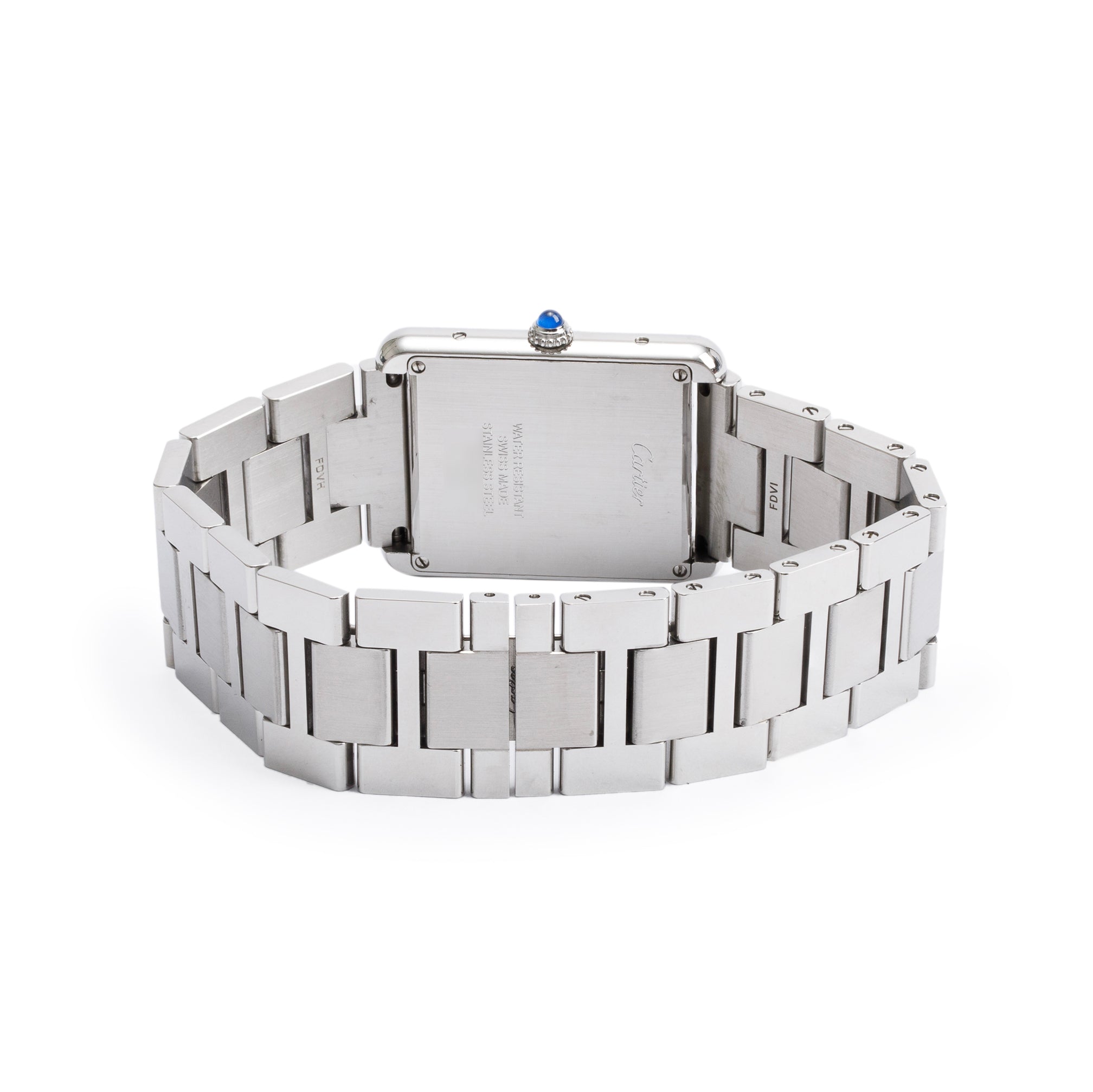 Cartier Stainless Steel Tank Solo Watch, Large Model w/ Box