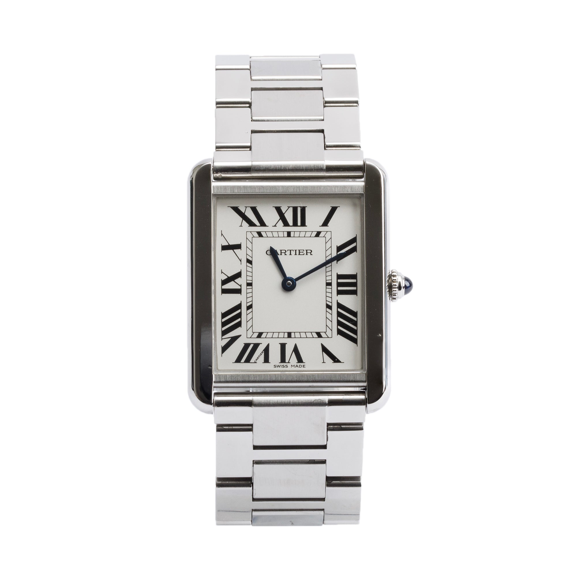 Cartier Stainless Steel Tank Solo Watch, Large Model w/ Box