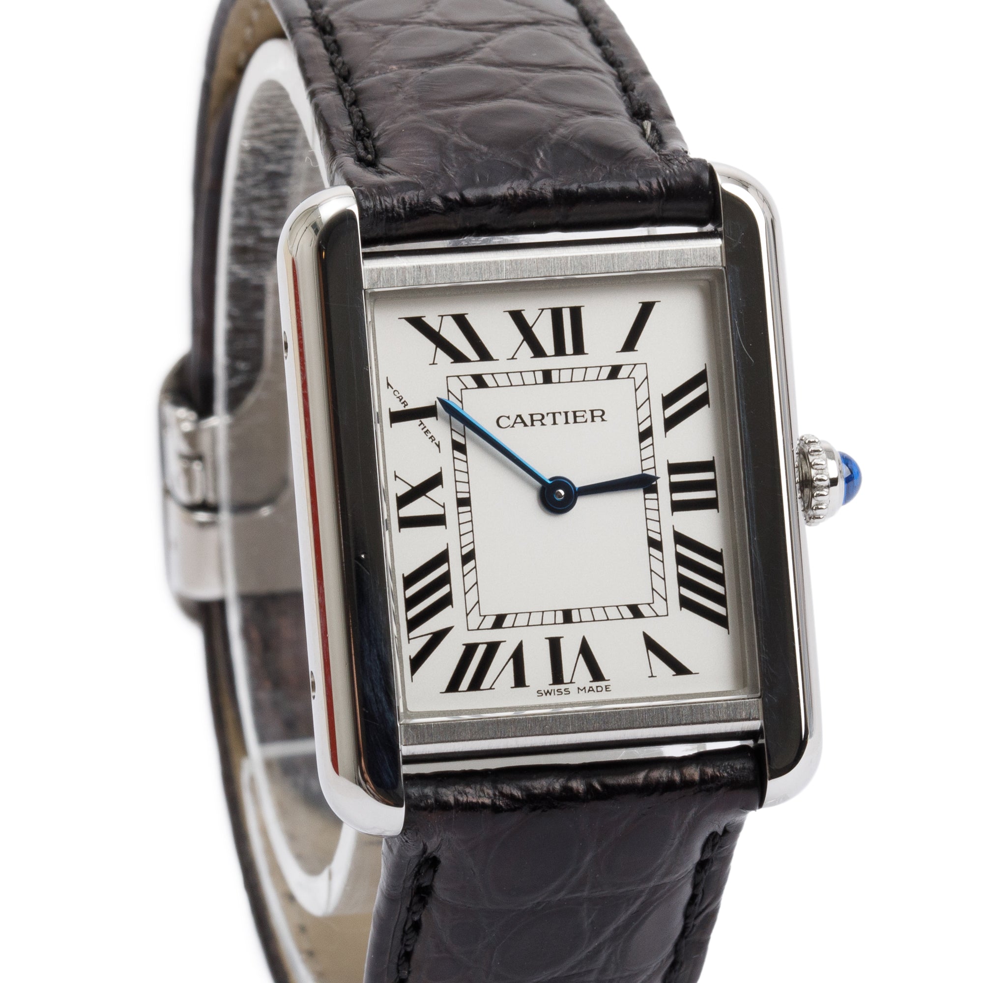 Cartier Stainless Steel Tank Solo Watch w/ Box & Papers