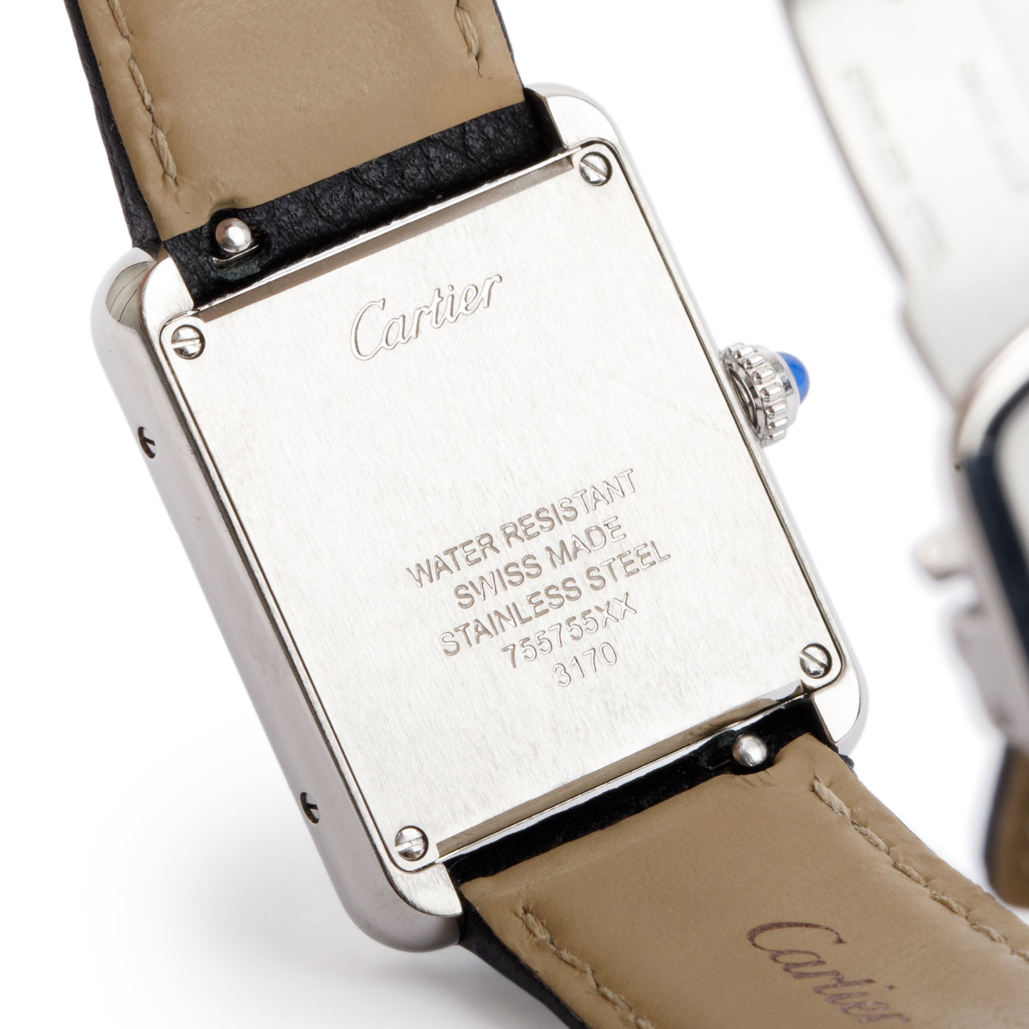 Cartier Stainless Steel Tank Solo Watch w/ Box & Papers