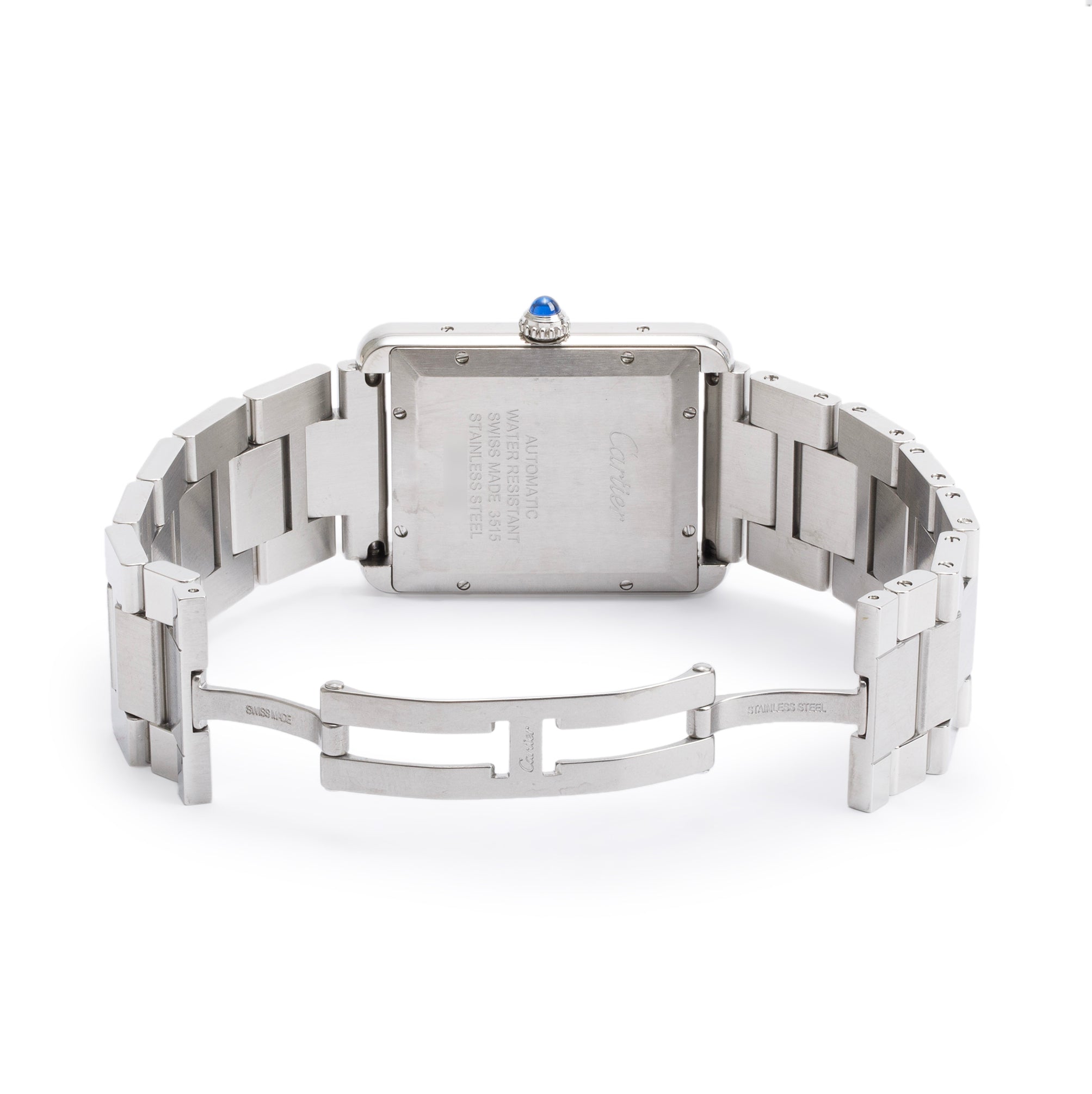 Cartier Stainless Steel Tank Solo XL 31 MM Automatic Watch w/ Box & Papers