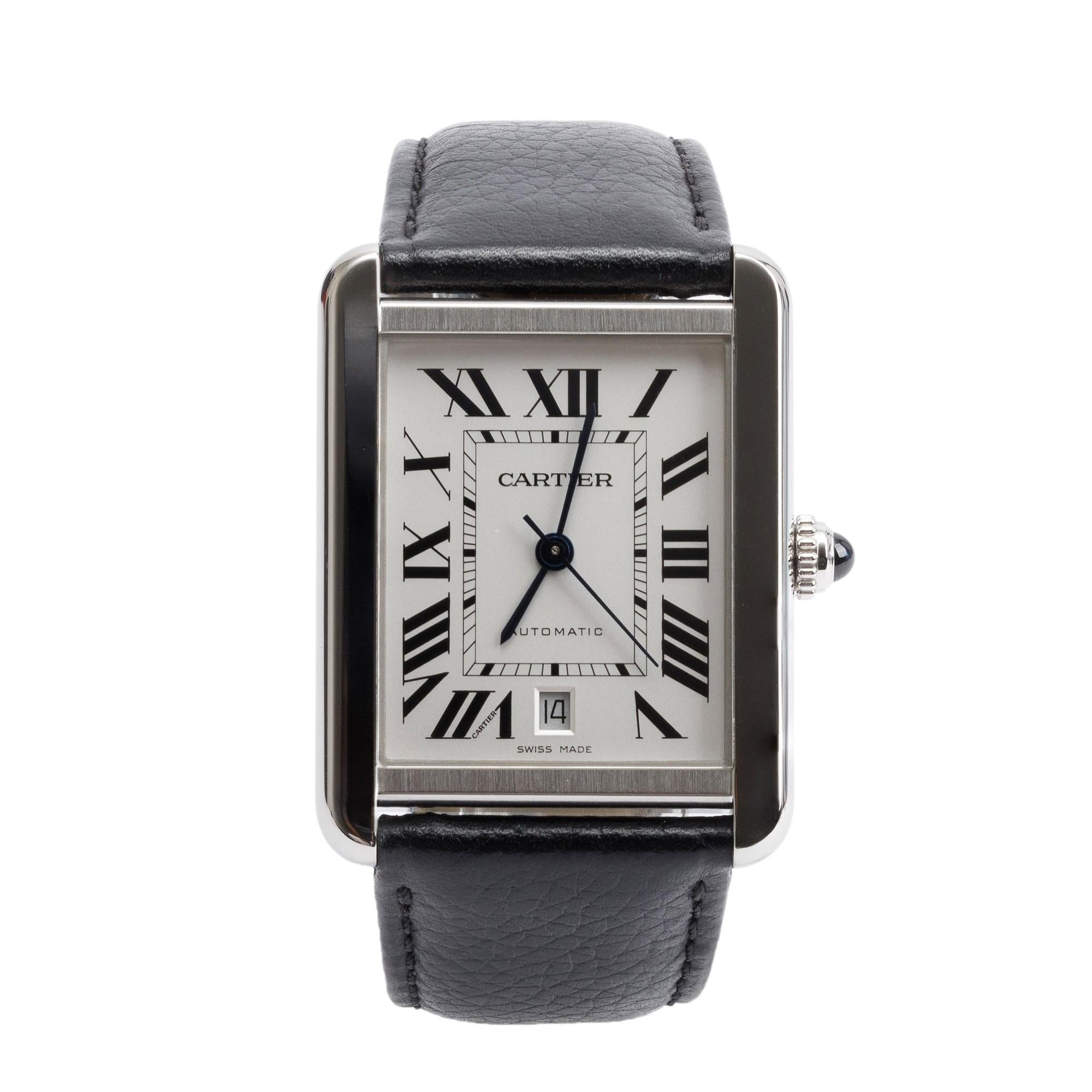 Cartier Stainless Steel Tank Solo XL 31 MM Automatic Watch