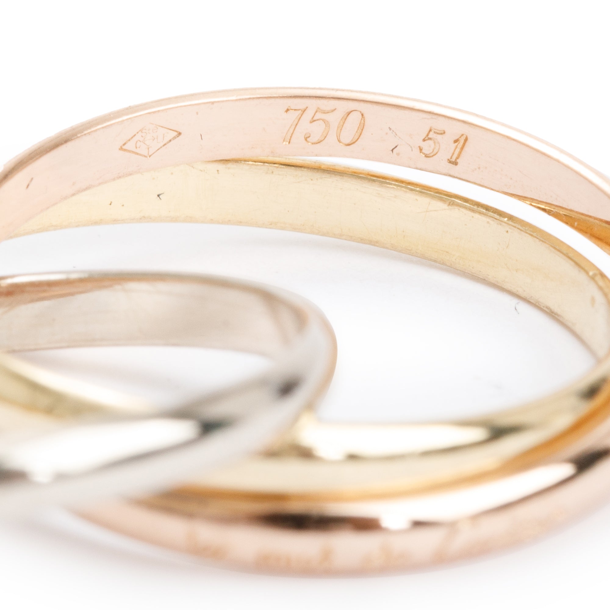 Cartier Trinity Rolling Ring, XS Model, Size 51 5.5