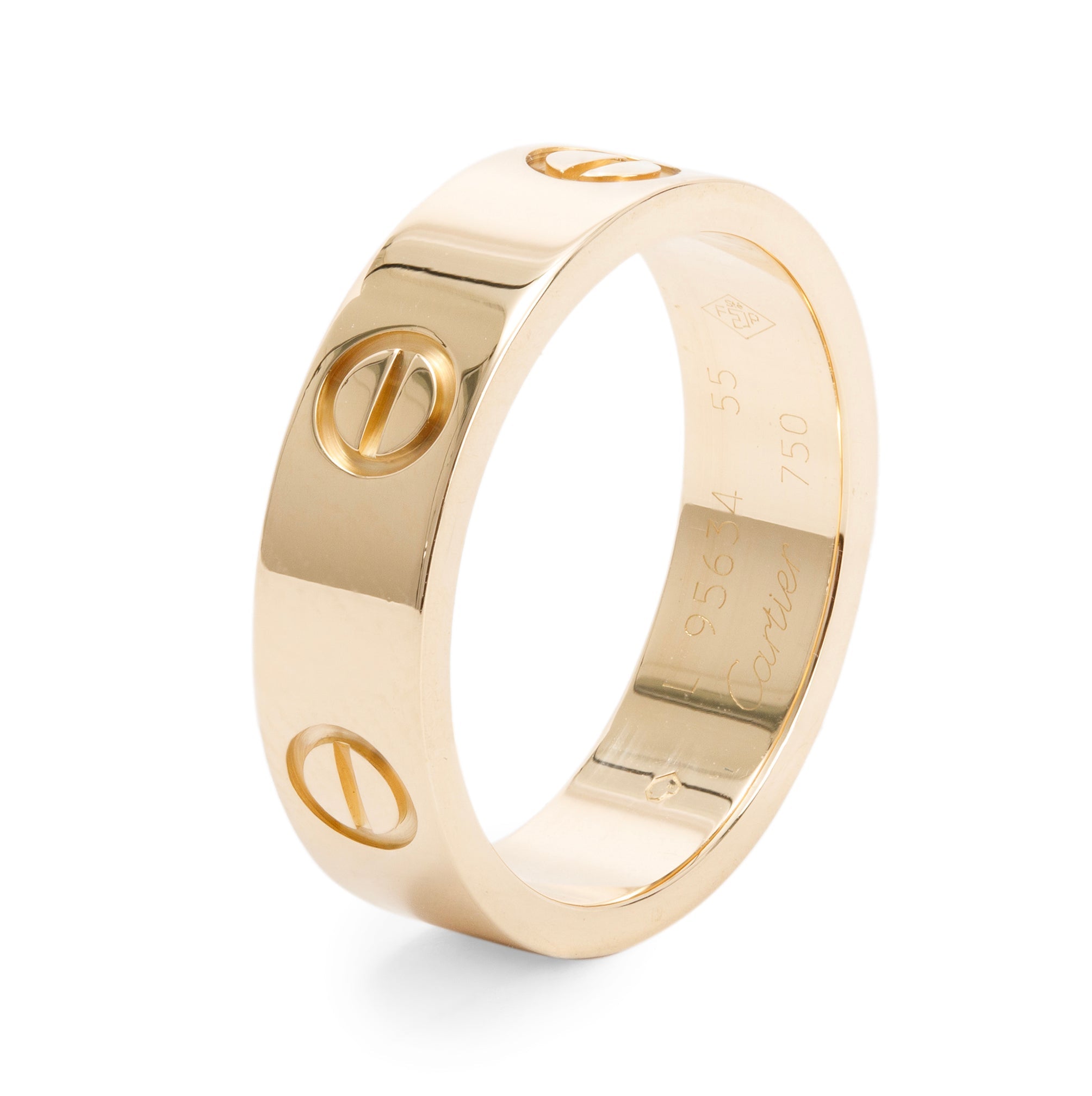 Cartier Vintage 18k Yellow Gold 5.5 MM Love Ring