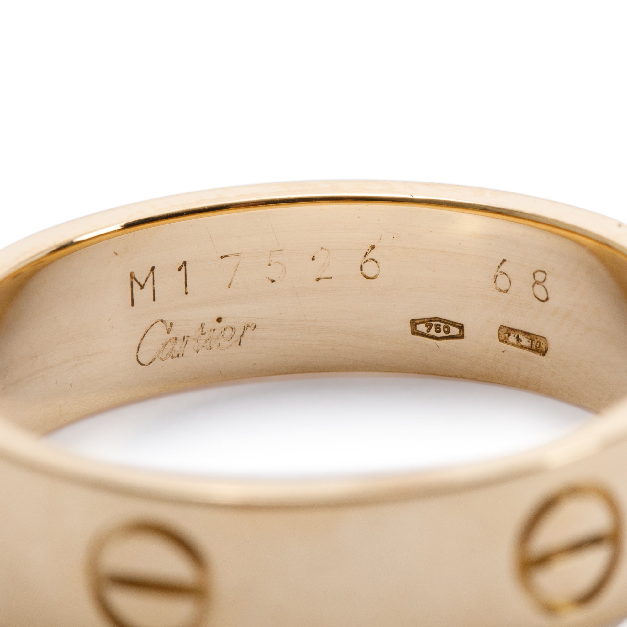 Cartier Vintage 18k Yellow Gold Love Ring