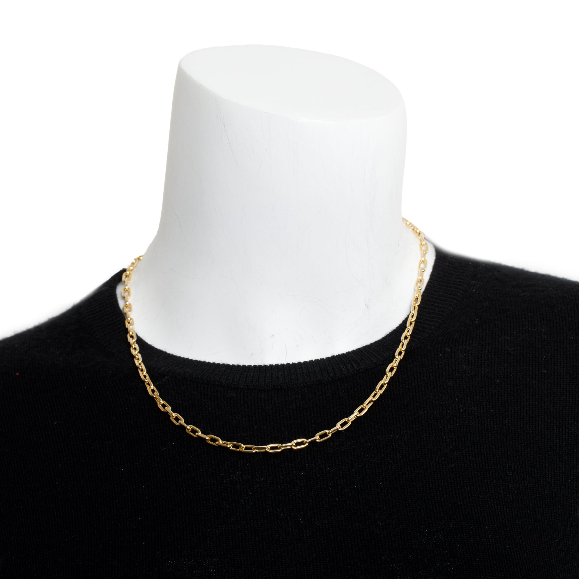 Cartier Vintage 18k Yellow Gold Spartacus Link Chain Necklace w/ Certificate