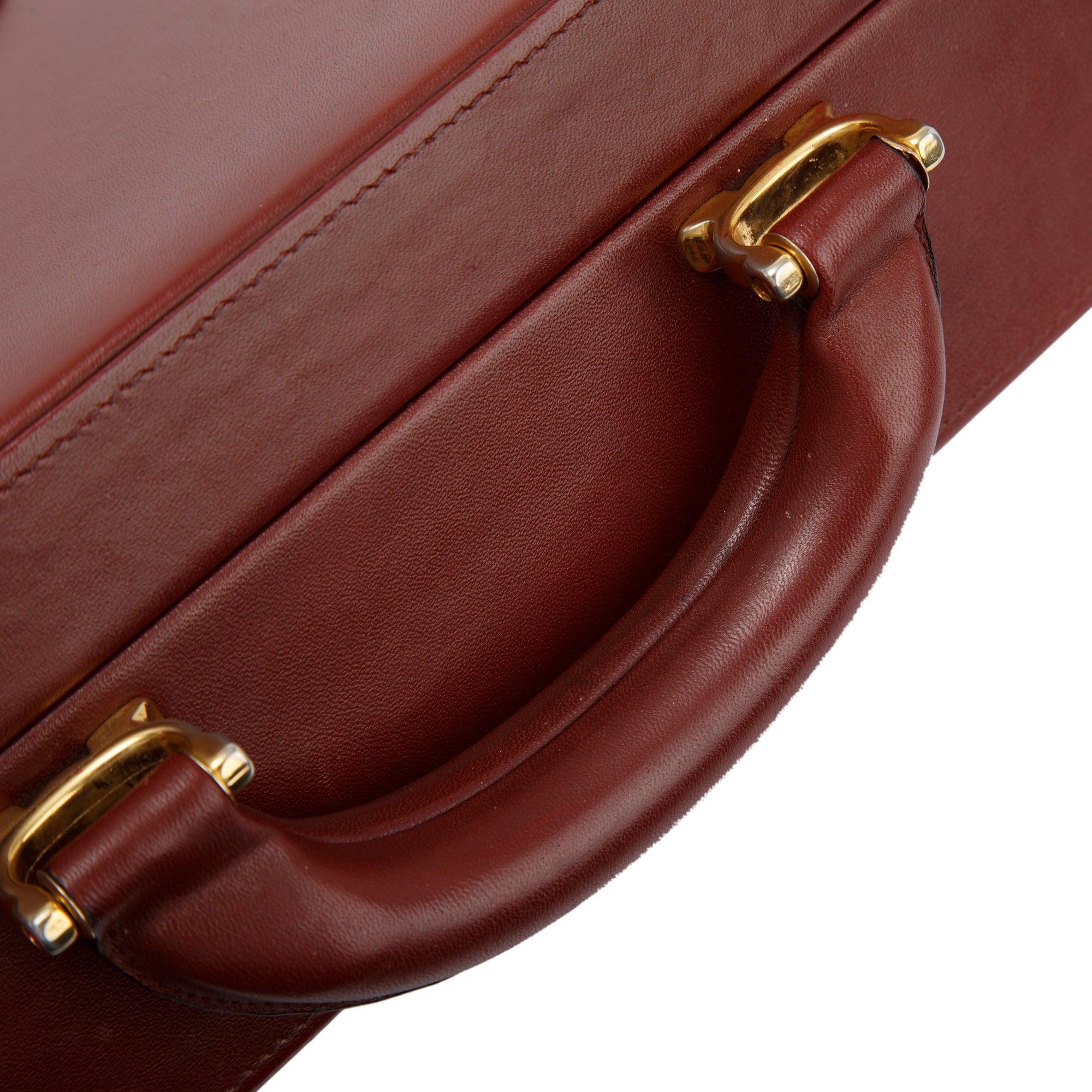Cartier Vintage Must De Cartier Leather Briefcase