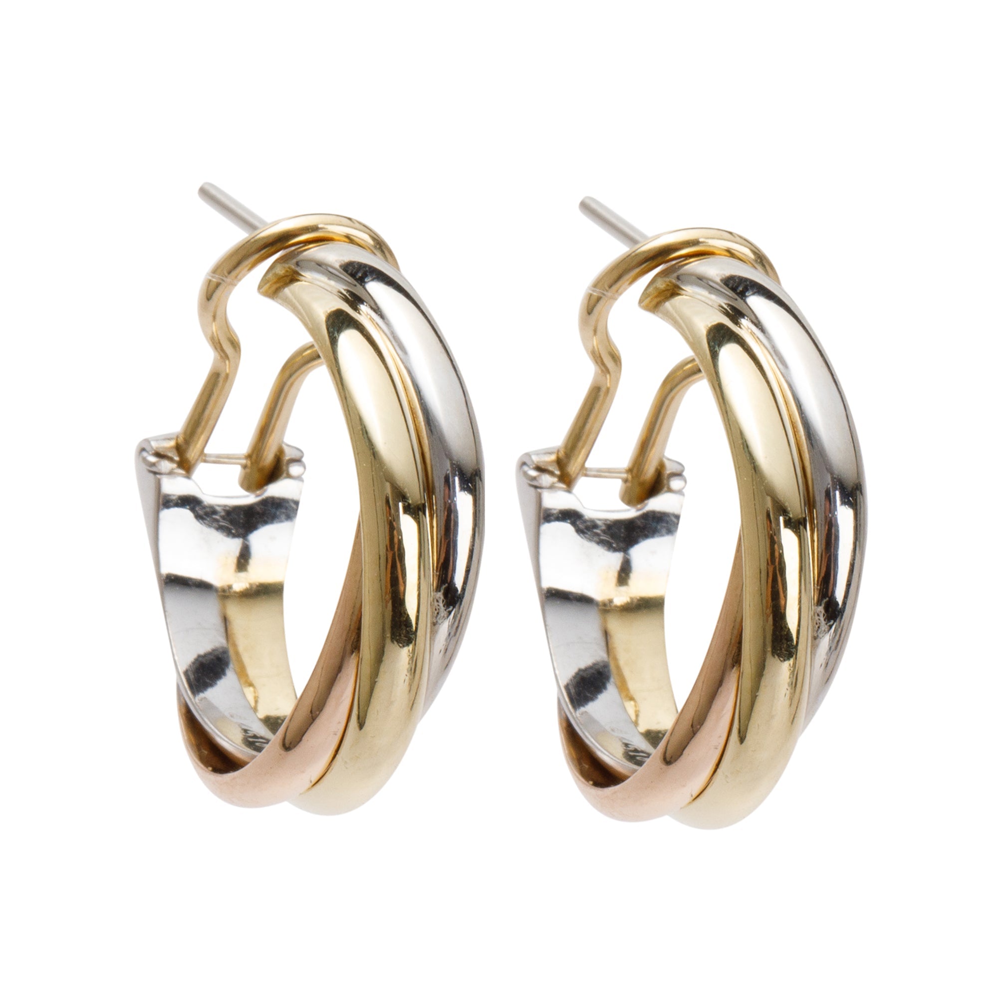 Cartier Vintage Trinity Hoop Earrings