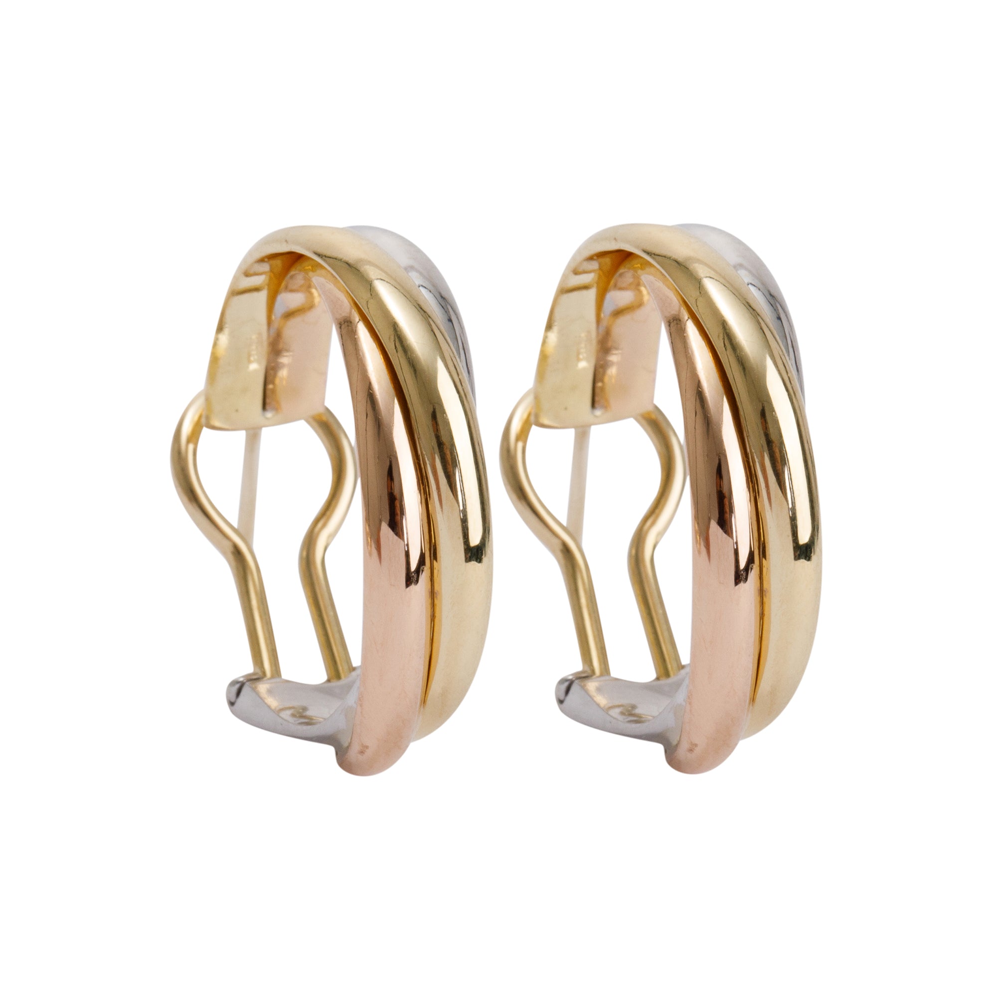Cartier Vintage Trinity Hoop Earrings