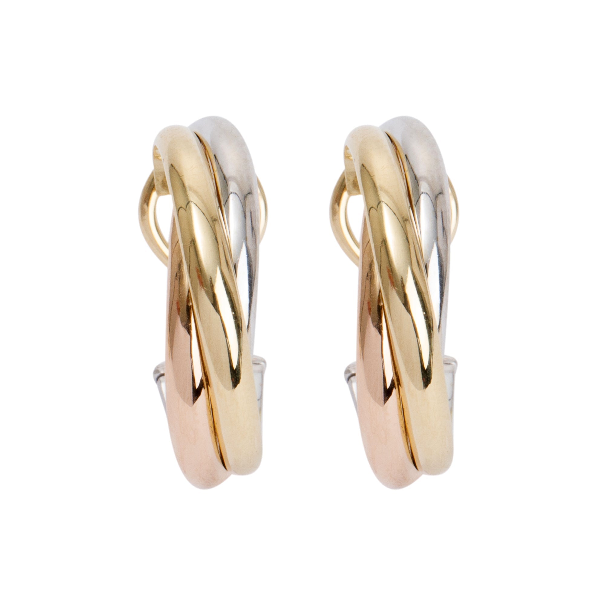 Cartier Vintage Trinity Hoop Earrings