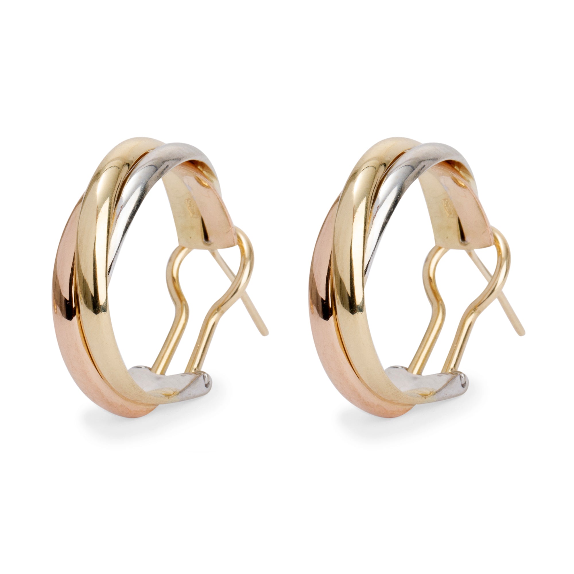 Cartier Vintage Trinity Hoop Earrings