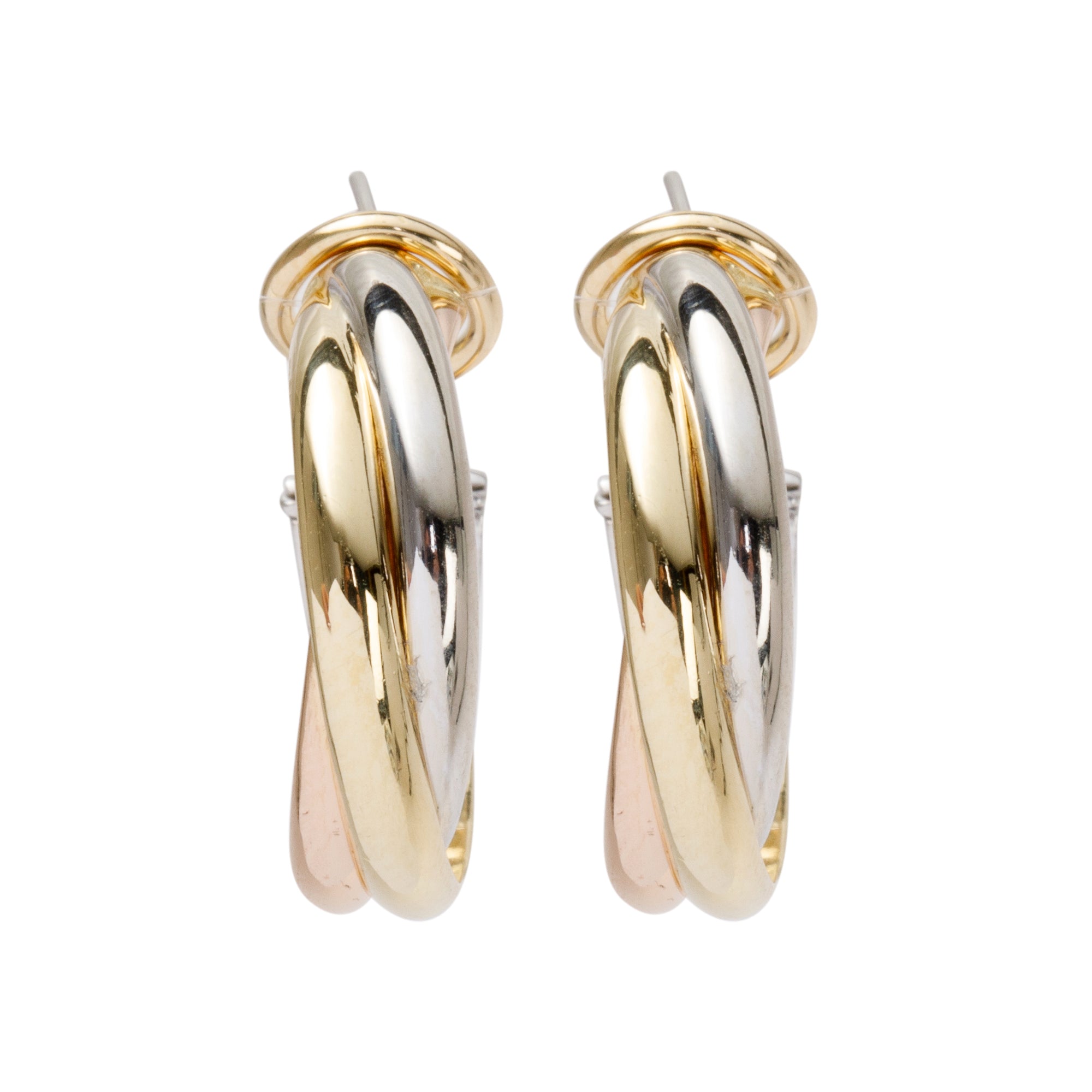 Cartier Vintage Trinity Hoop Earrings