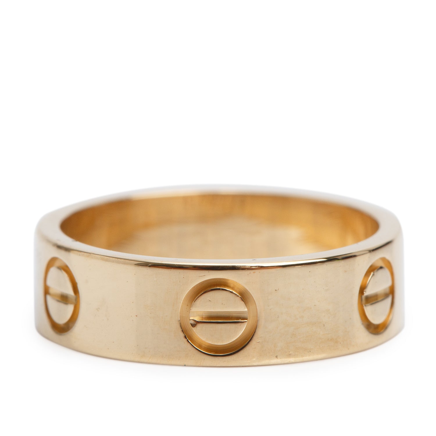Cartier 2025 18k Yellow Gold 5.5 MM Love Ring, Classic Model, Size 52 6 w/ Box & Receipt