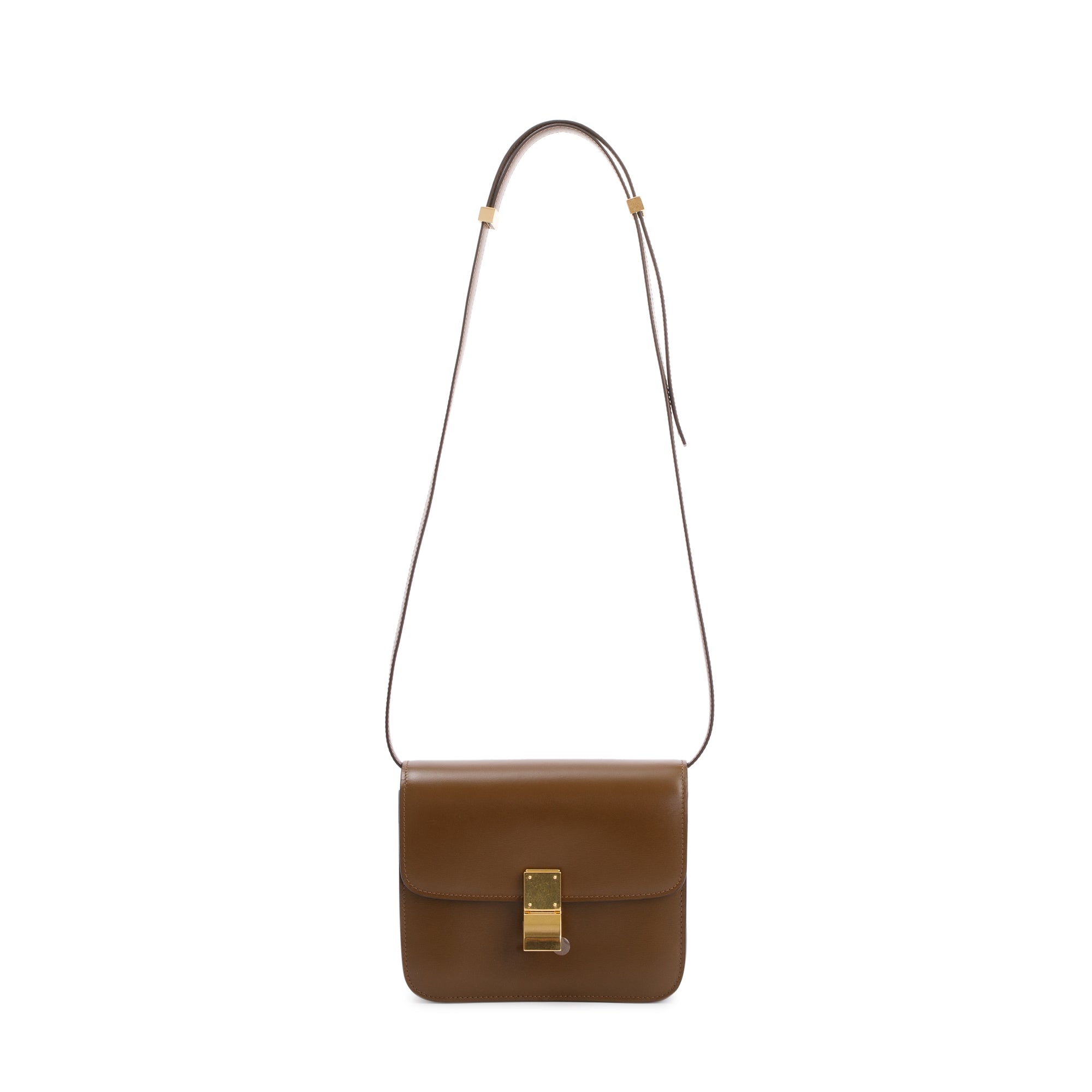 Celine 2020 Camel Smooth Calfskin Small Classic Box Flap Bag