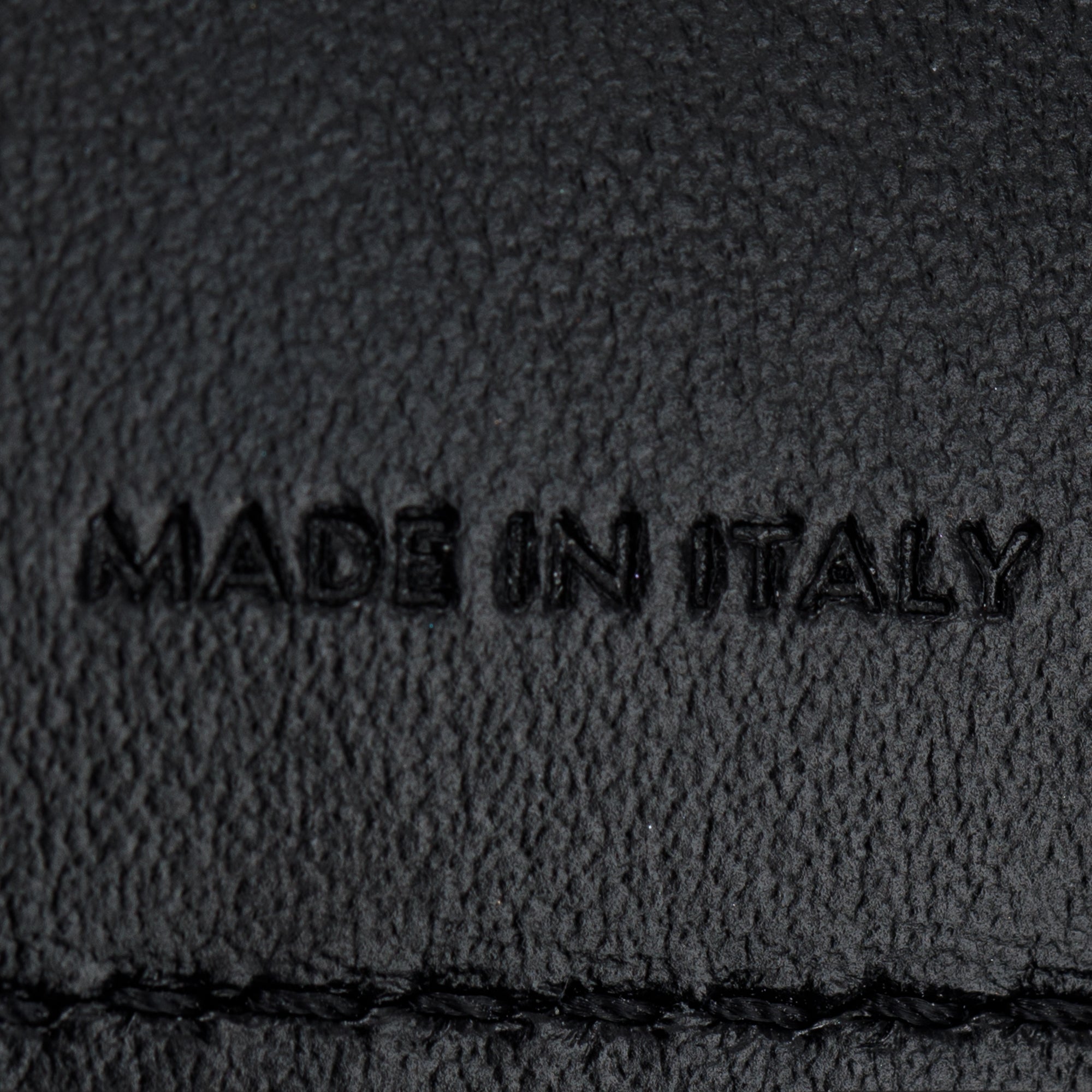 Celine 2021 Black Grained Calfskin Leather Large Strap Wallet