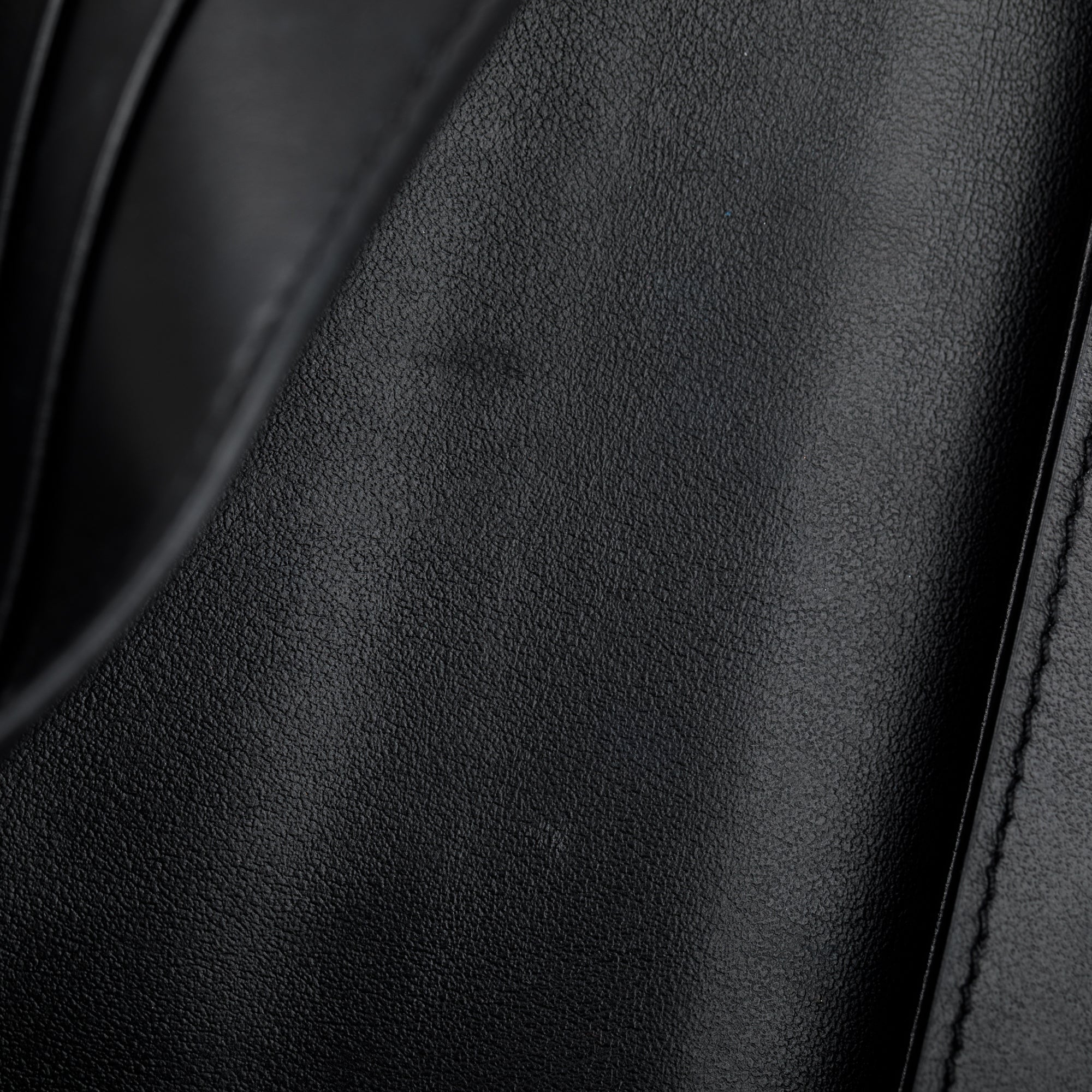 Celine 2021 Black Grained Calfskin Leather Large Strap Wallet