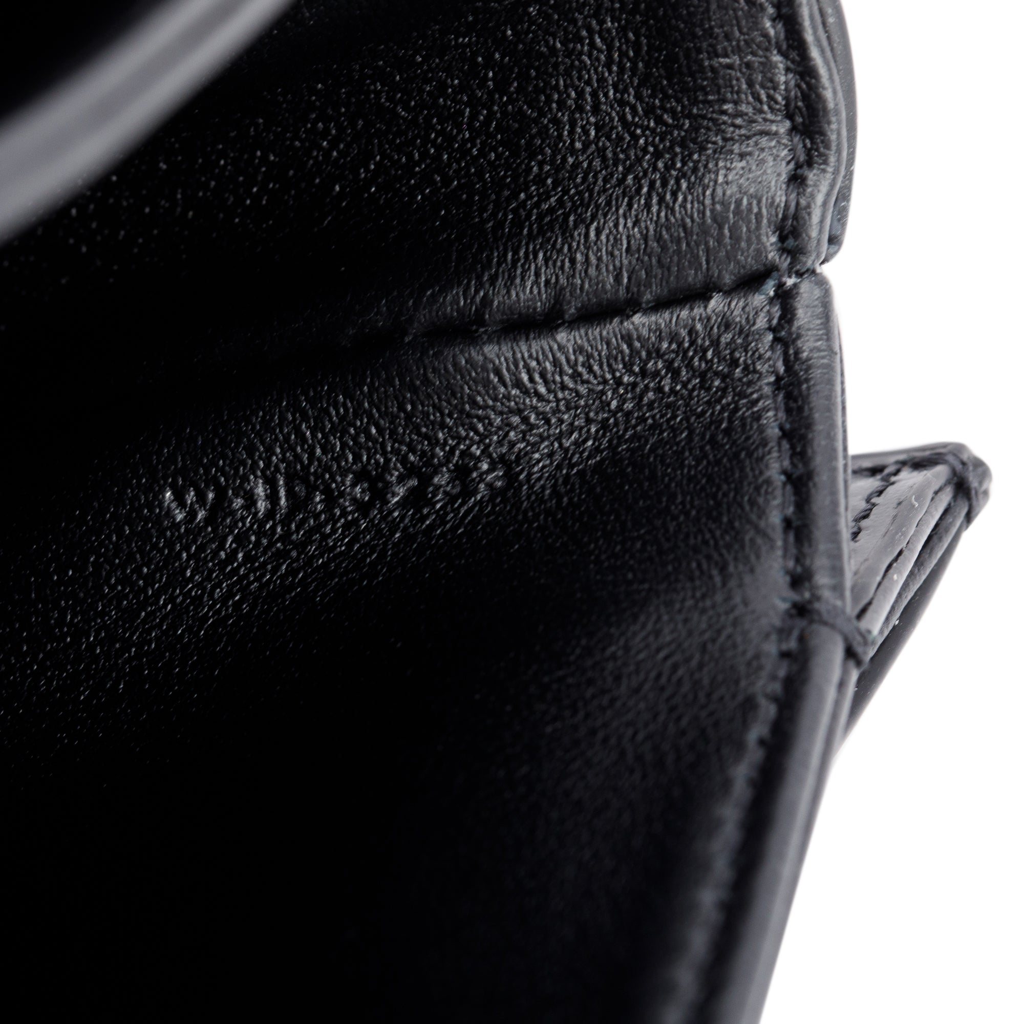 Celine 2021 Black Shiny Calfskin Leather Mini Besace Clea Shoulder Bag w/ Strap & Box