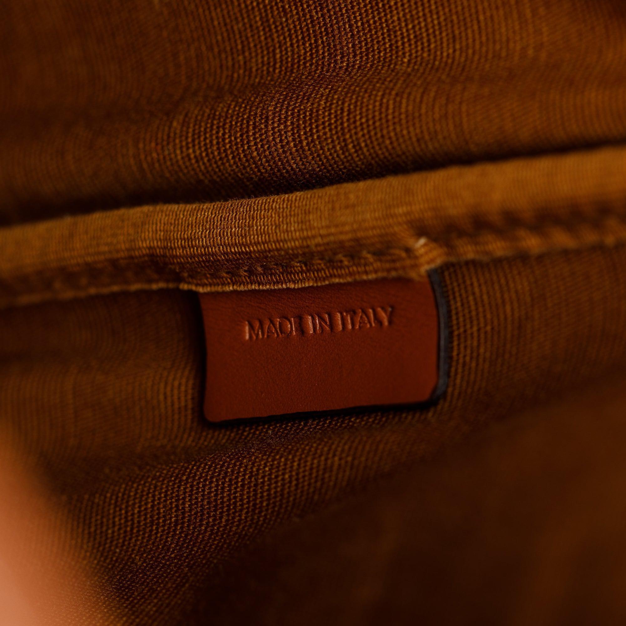 Celine 2021 Brown Triomphe Canvas Mini Folco Backpack