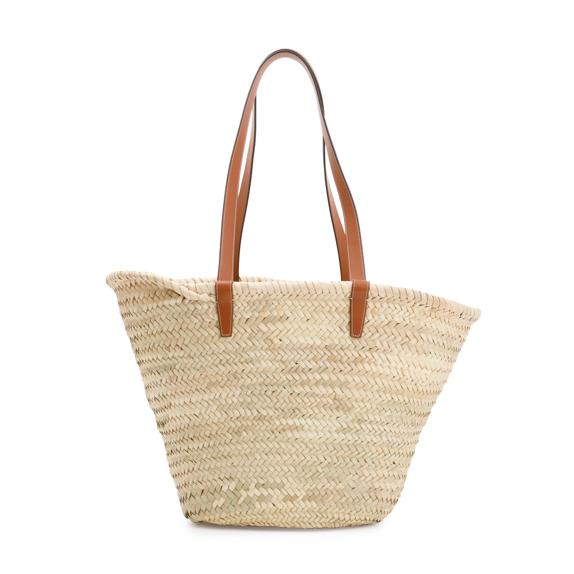 Celine 2021 Neutral Raffia Large Triomphe Panier Tote