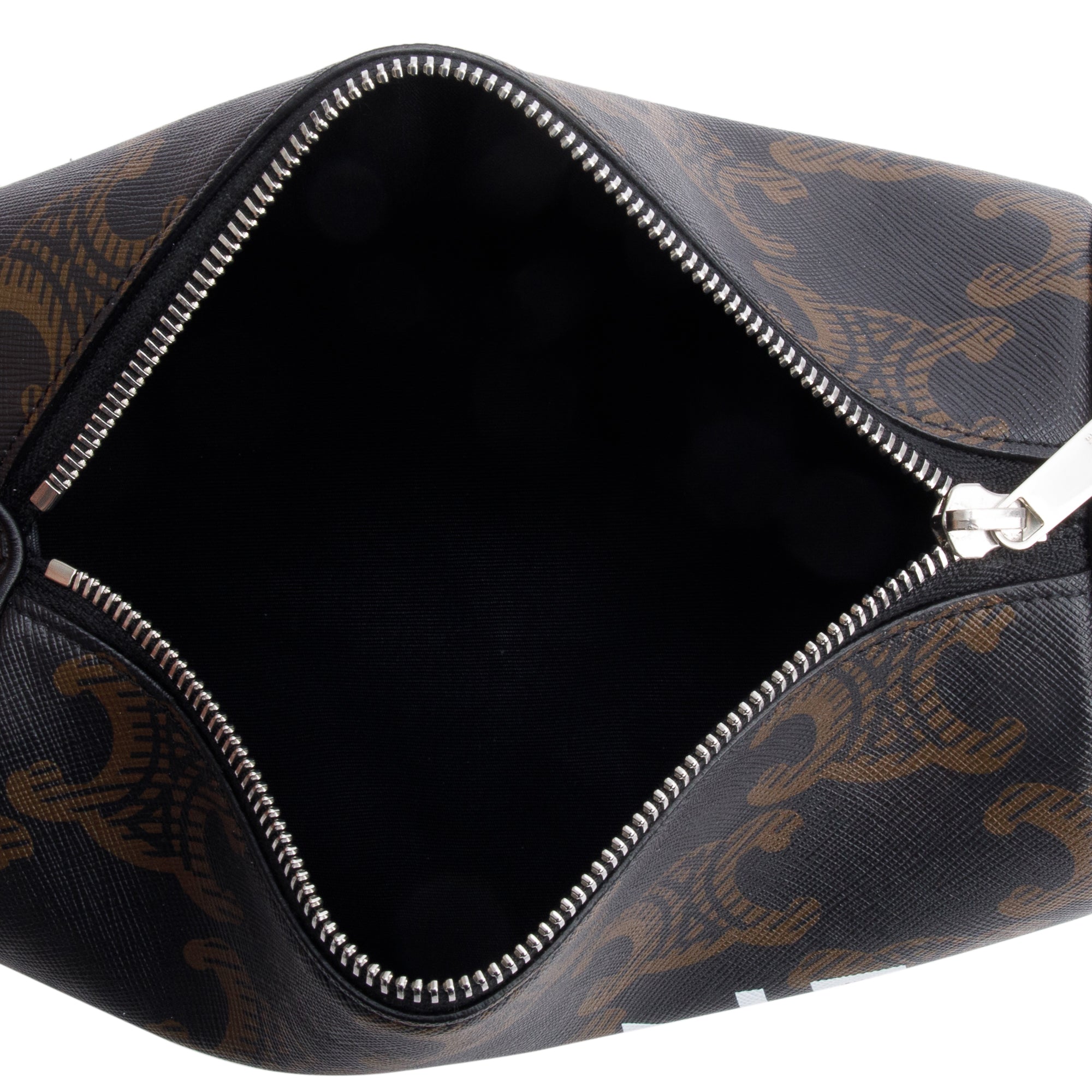 Celine 2022 Brown Triomphe Canvas Cylinder Bag w/ Strap