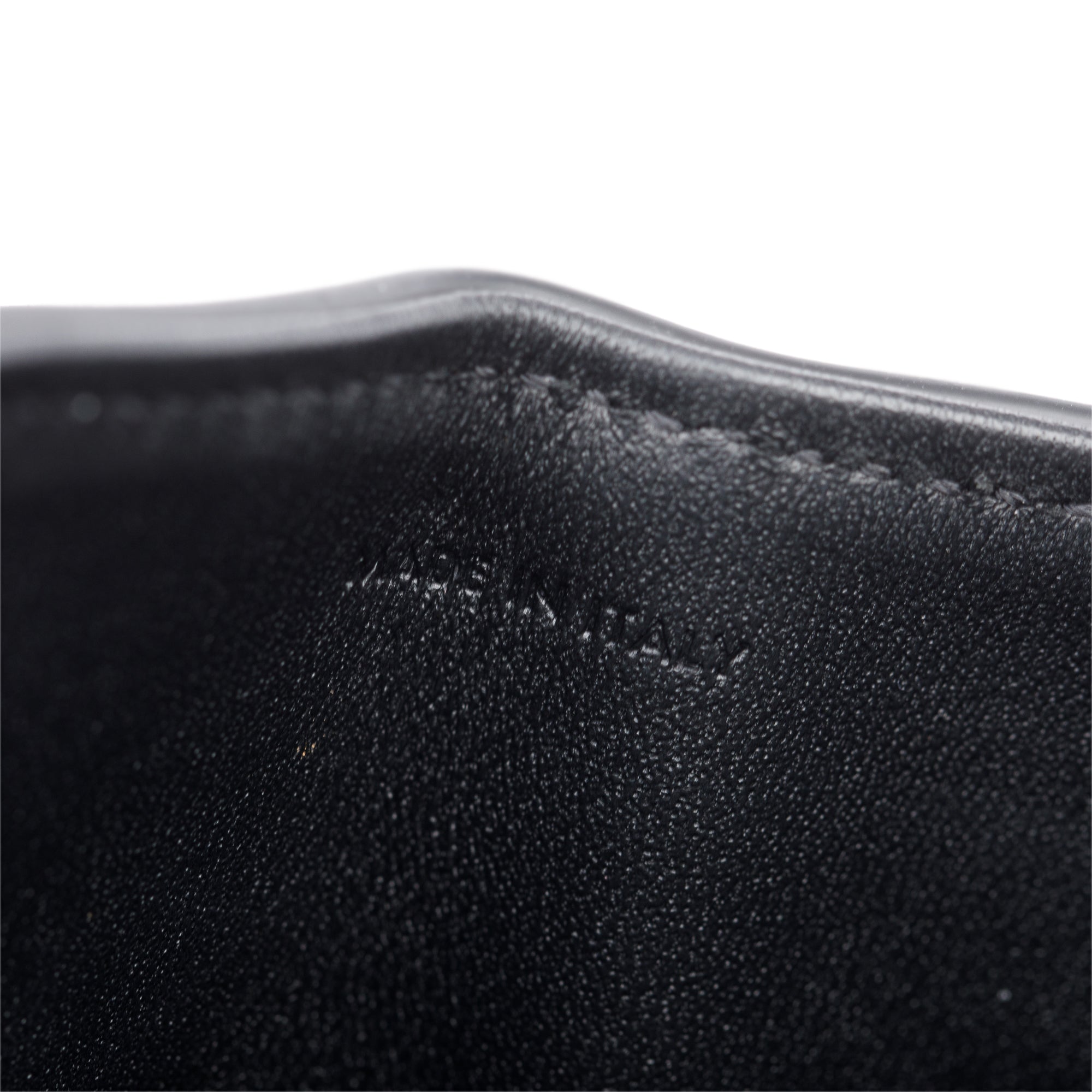 Celine 2023 Black Shiny Calfskin Leather Teen Triomphe Shoulder Bag