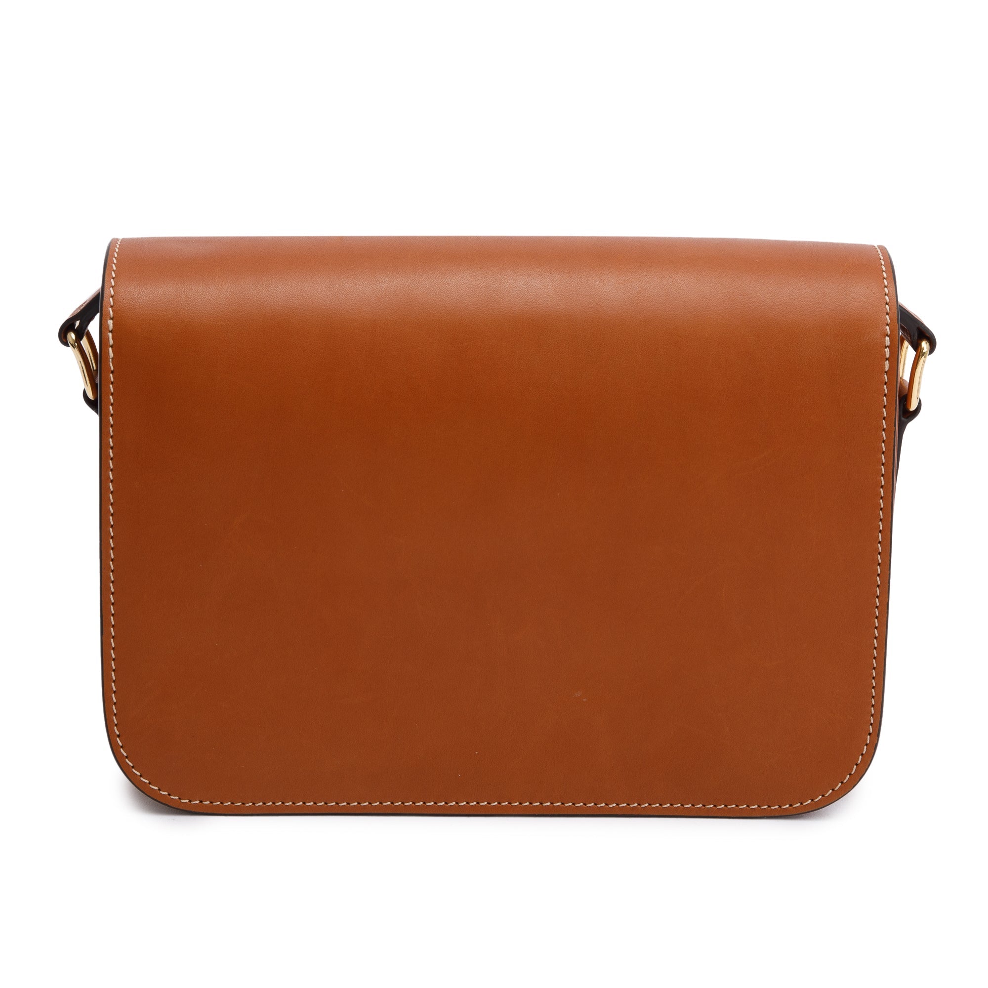 Celine 2023 Natural Calfskin Leather Classique Triomphe Shoulder Bag