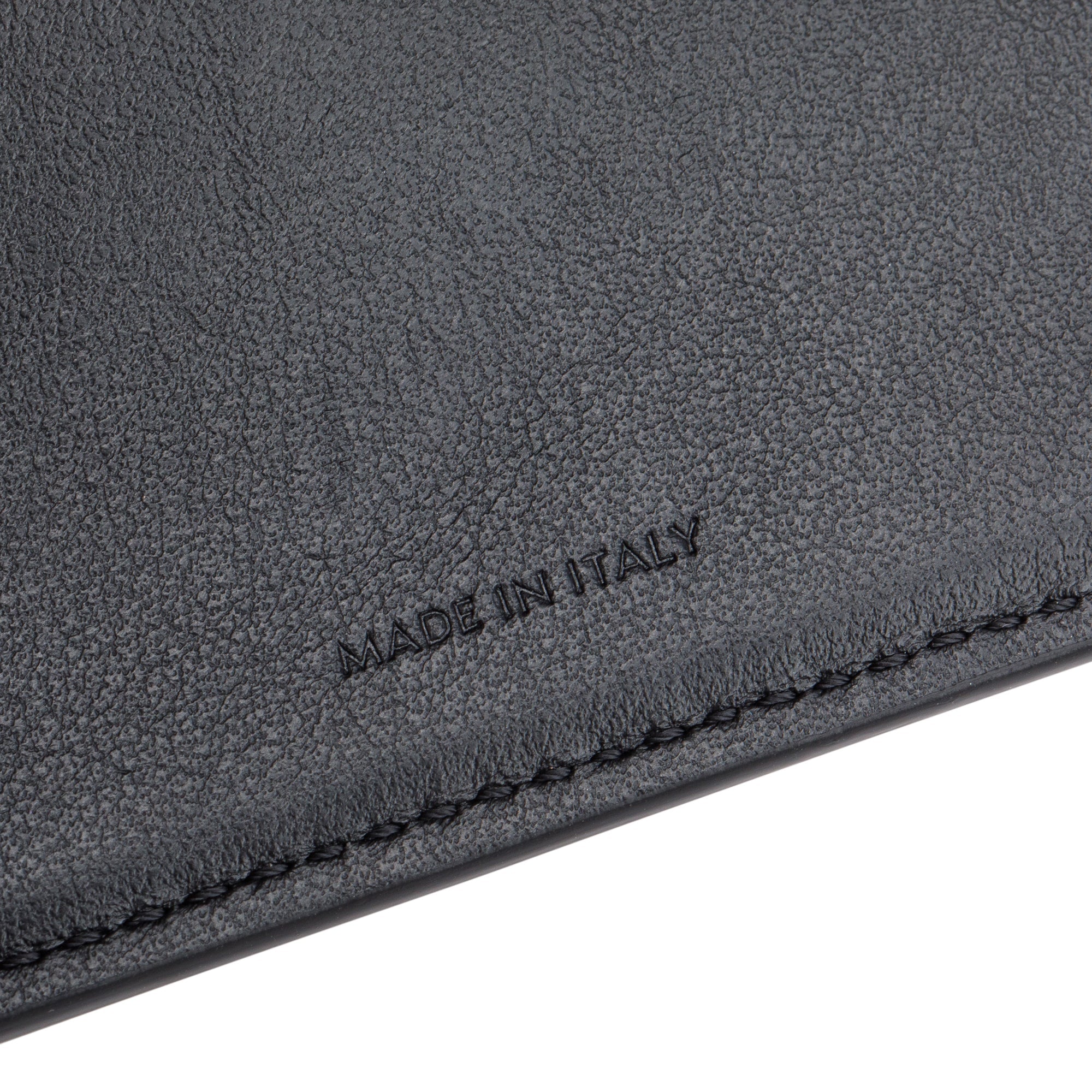 Celine 2024 Black Shiny Calfskin Leather Triomphe Compact Wallet