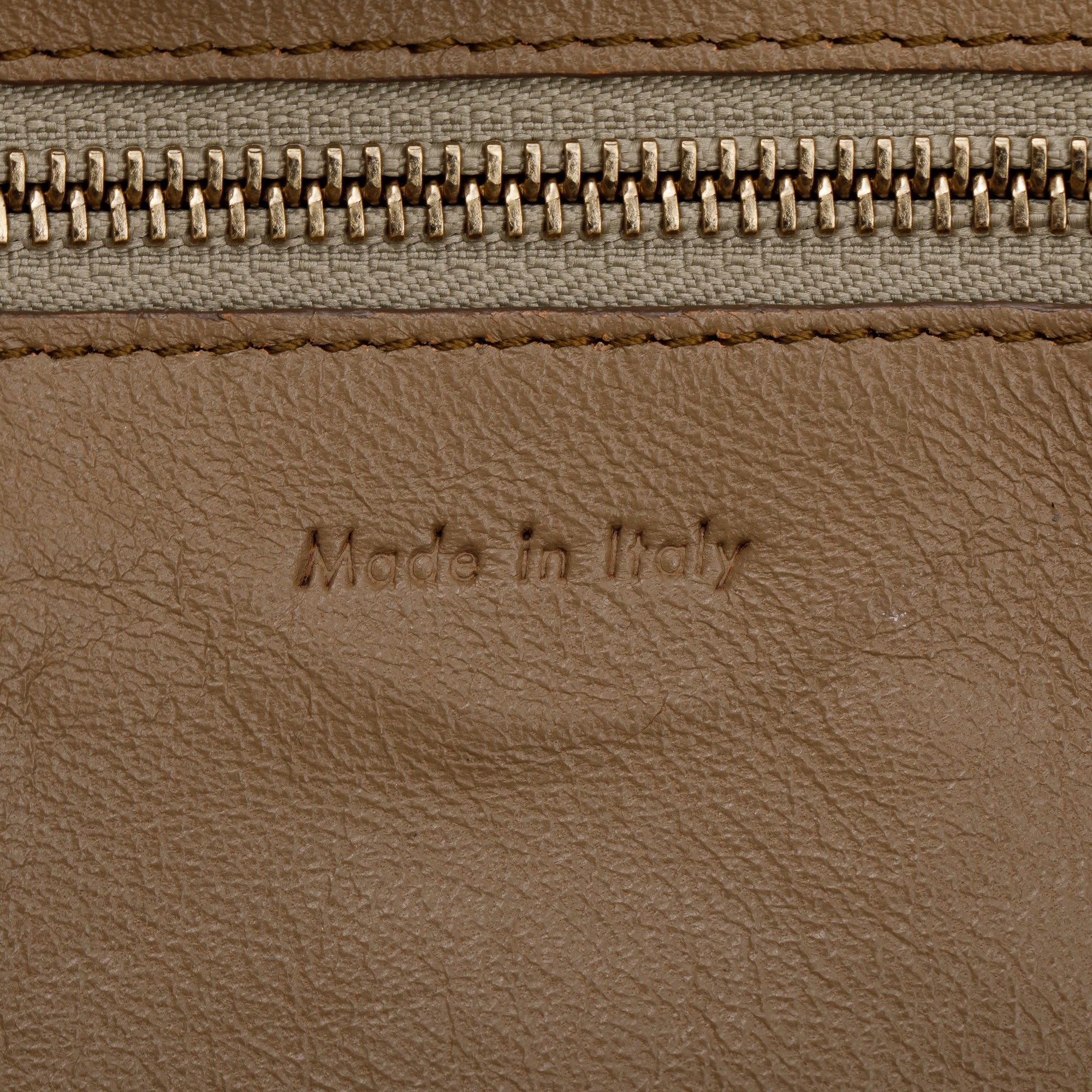 Celine Beige Calfskin Leather Medium Luggage Tote