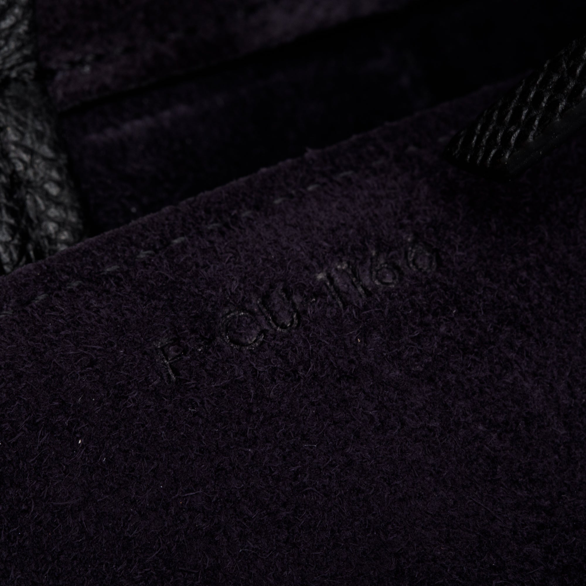 Celine Black Grained Calfskin Leather Mini Belt Bag w/ Strap