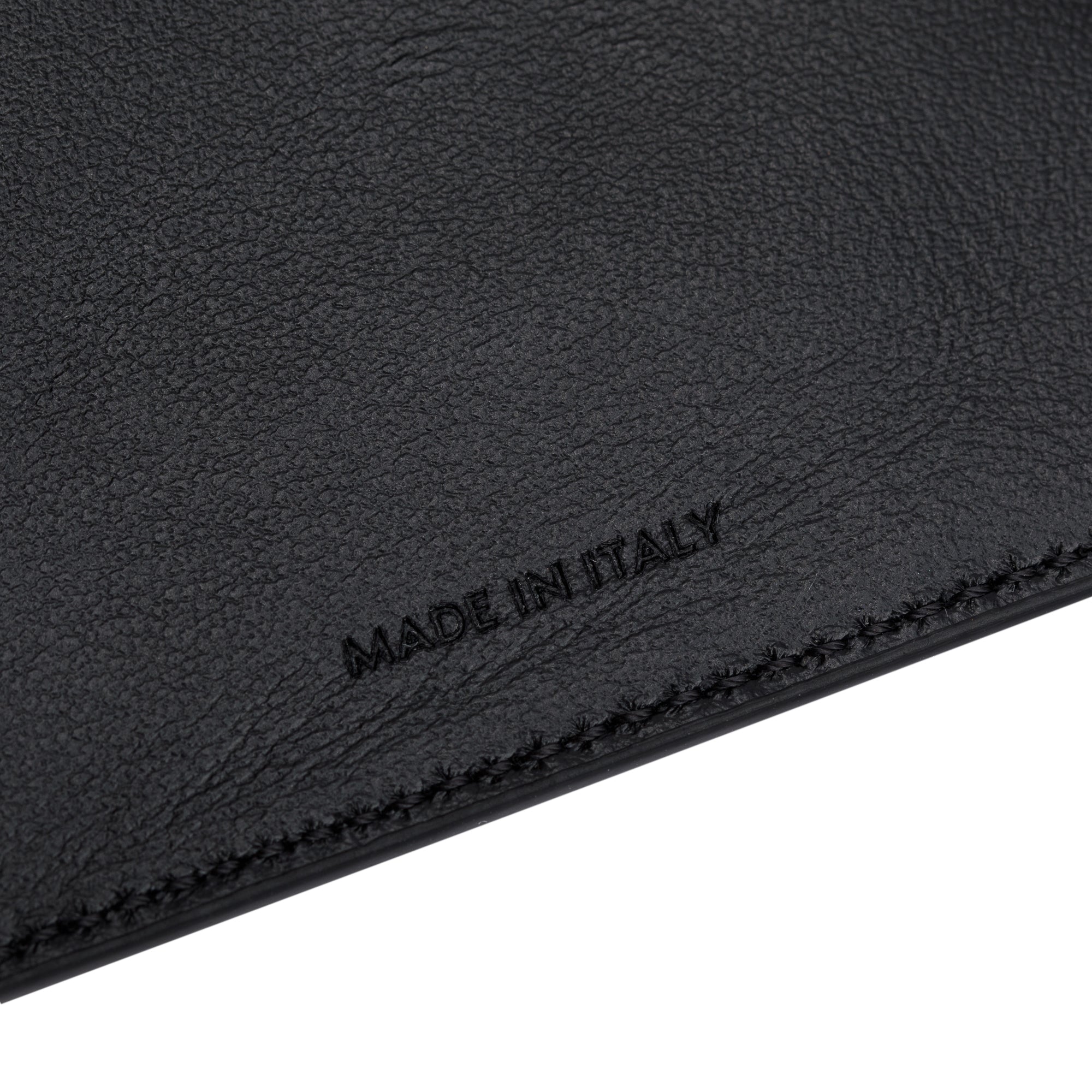 Celine Black Grained Calfskin Leather Small Flap Wallet